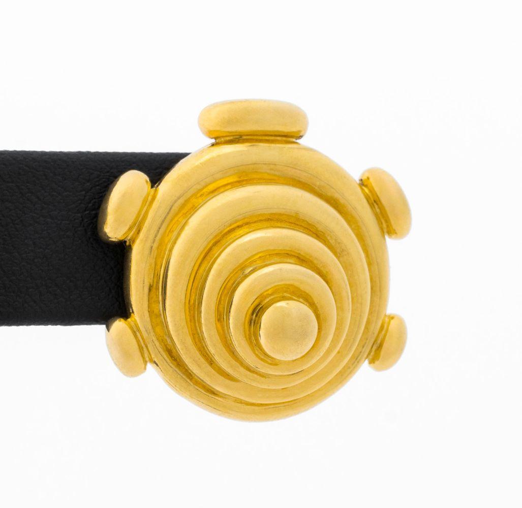 Aldo Cipullo pour Cartier Boucles d'oreilles en or jaune 18 carats Bon état - En vente à Queens, NY