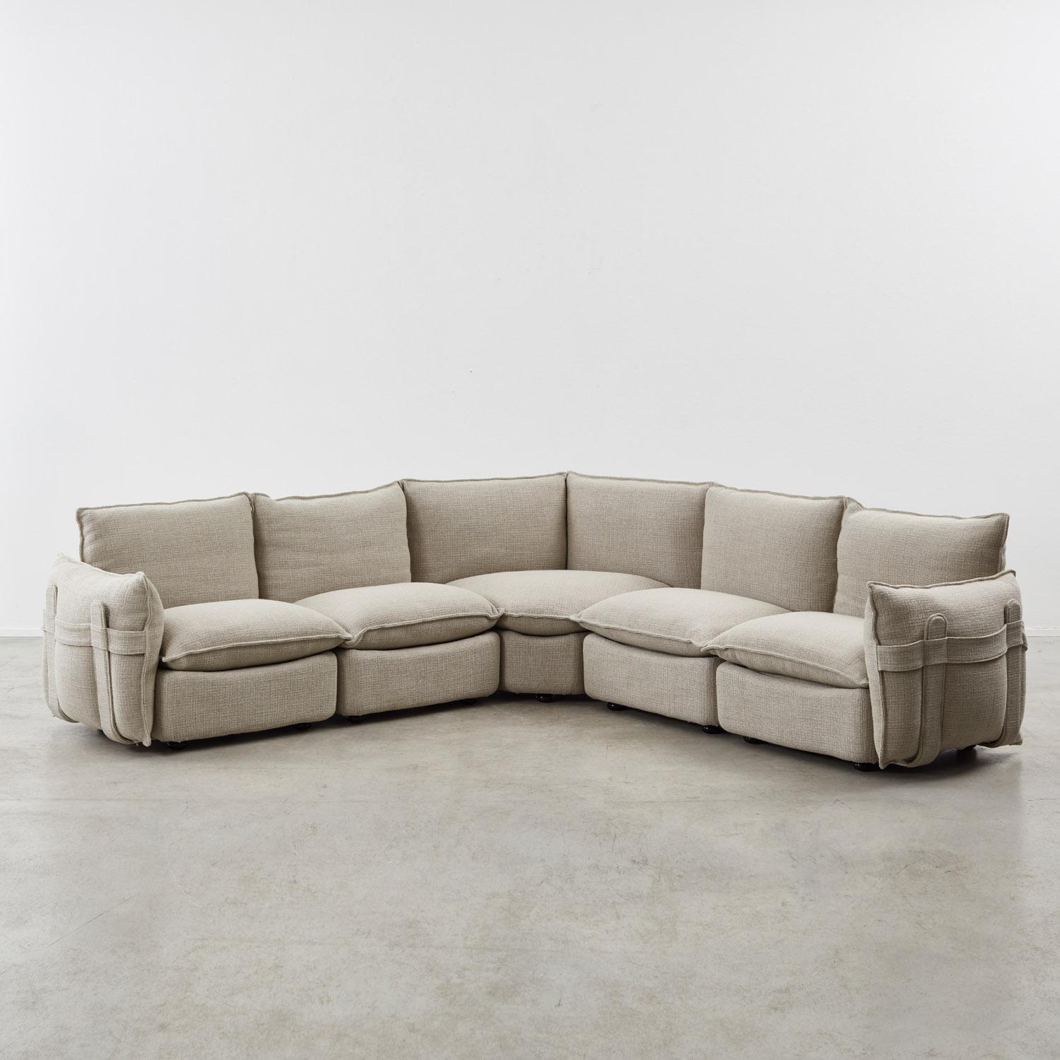 Italian Aldo Davico modular L-shape sofa for Art & Form Italia - Italy, c1970