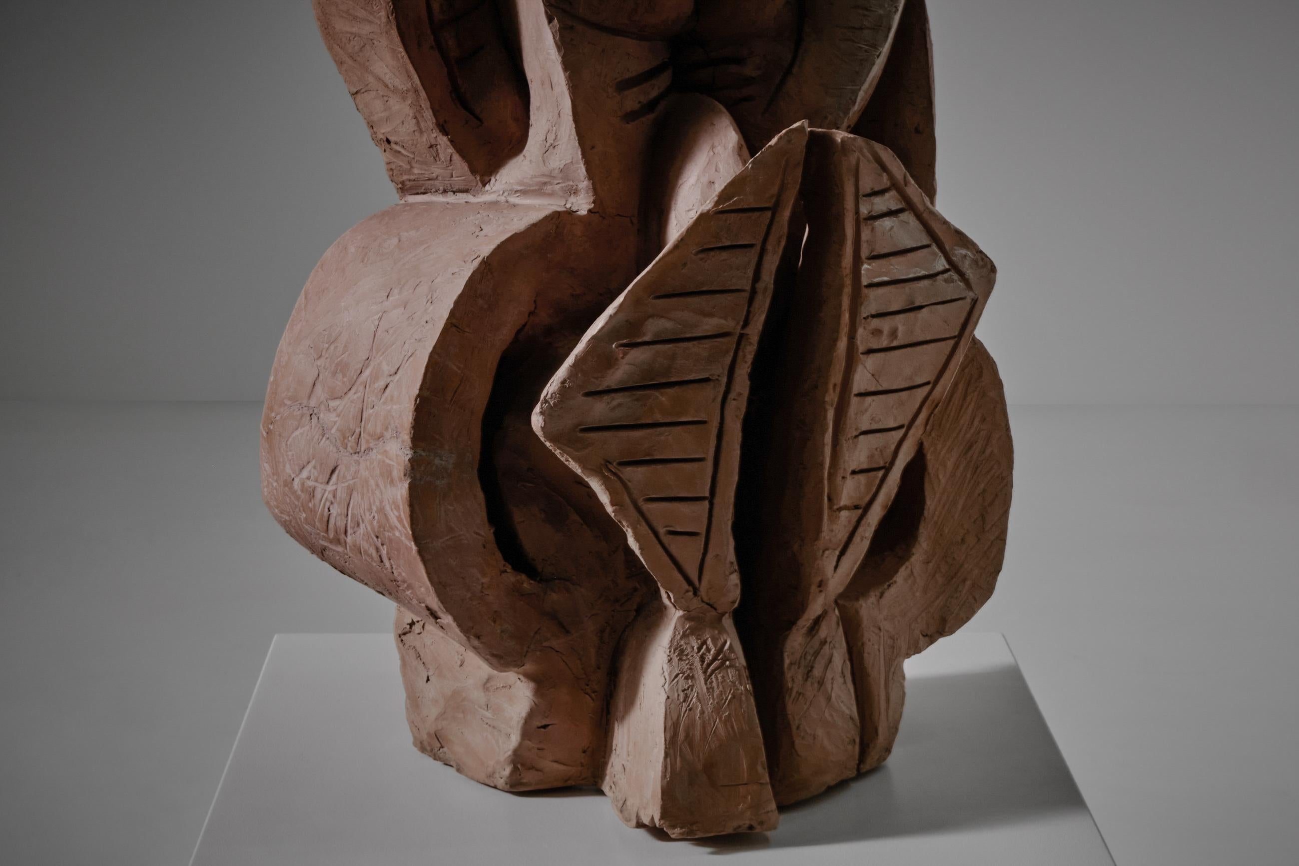 Aldo Dezza Ceramic Sculpture, Italy 1960s In Good Condition In Rotterdam, NL