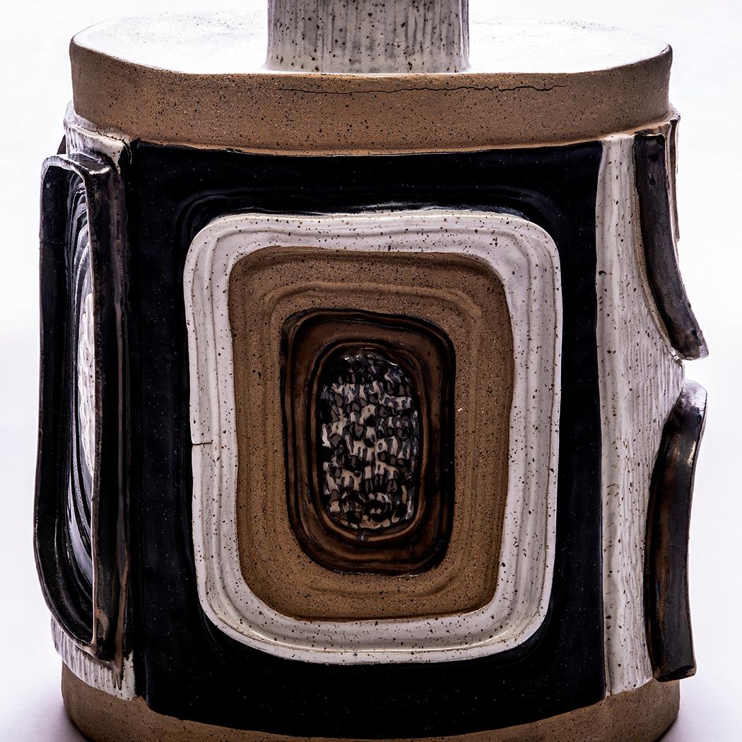 Contemporary Aldo Vessel in Glazed Ceramic from the Moderno Collection by Trish DeMasi For Sale