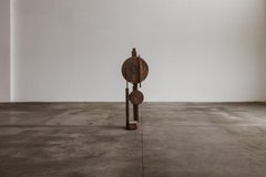 Aldo Guarnieri Sculptural Totem in Varnished Wood, 1970