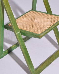 Aldo Jacober and Pierangela D’Aniello Green 'Trieste-style' Folding Chair