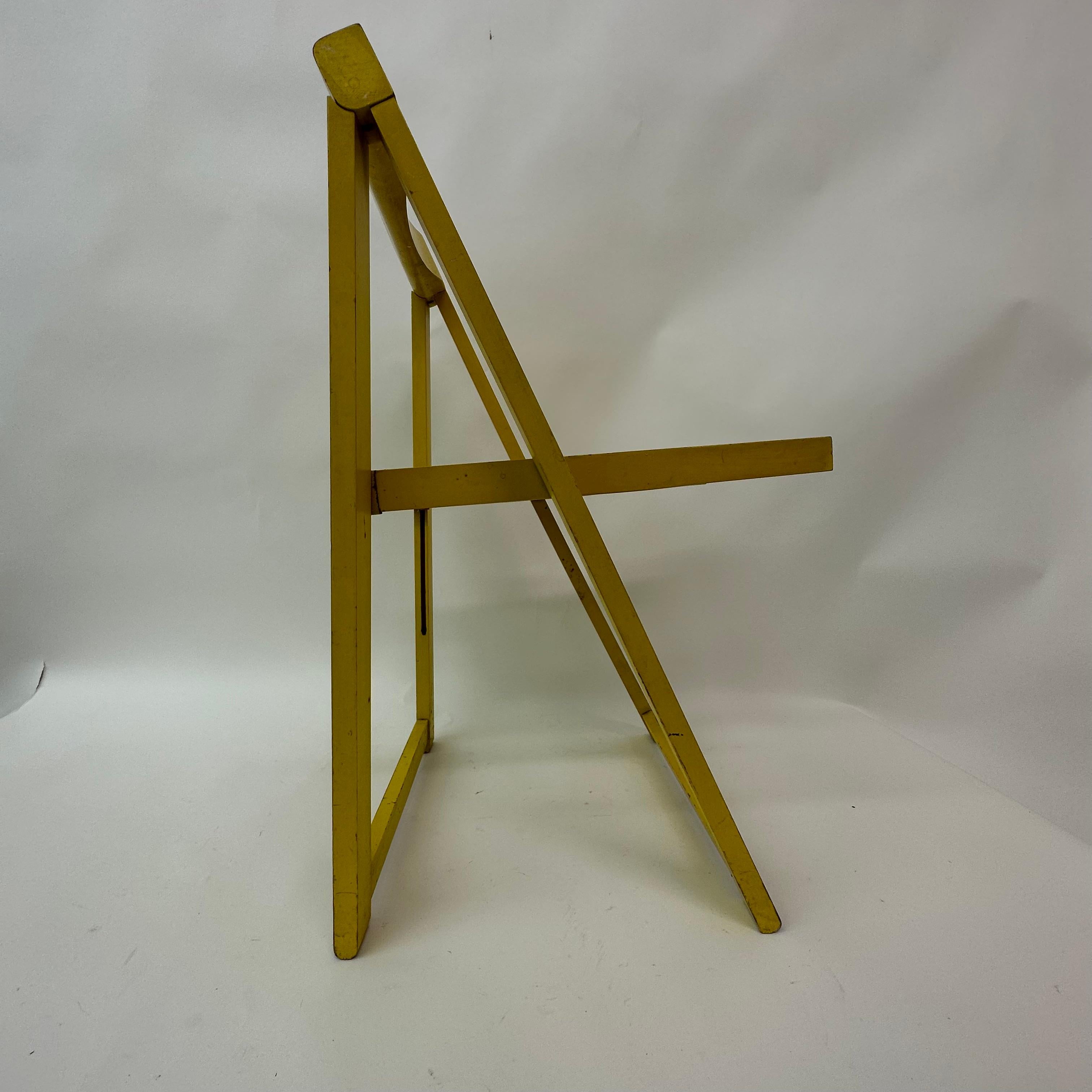 Aldo Jacober Folding Chair for Alberto Bazzani, 1960’s In Fair Condition For Sale In Delft, NL
