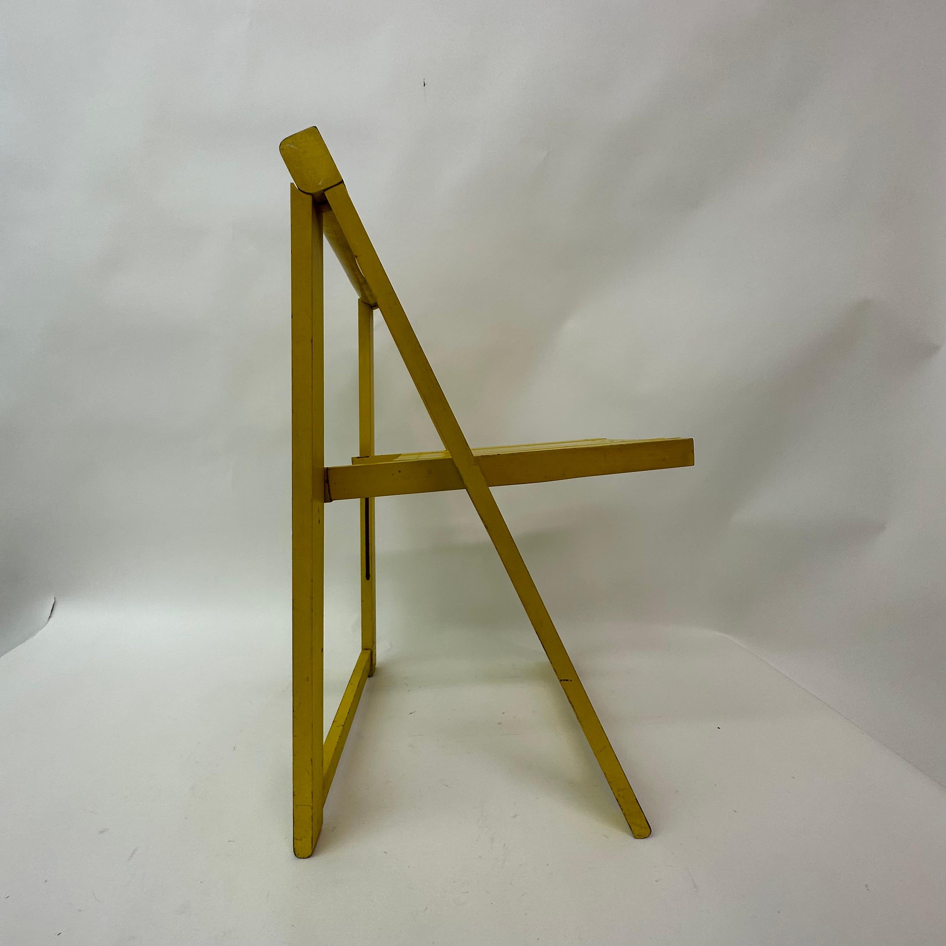 Mid-20th Century Aldo Jacober Folding Chair for Alberto Bazzani, 1960’s For Sale