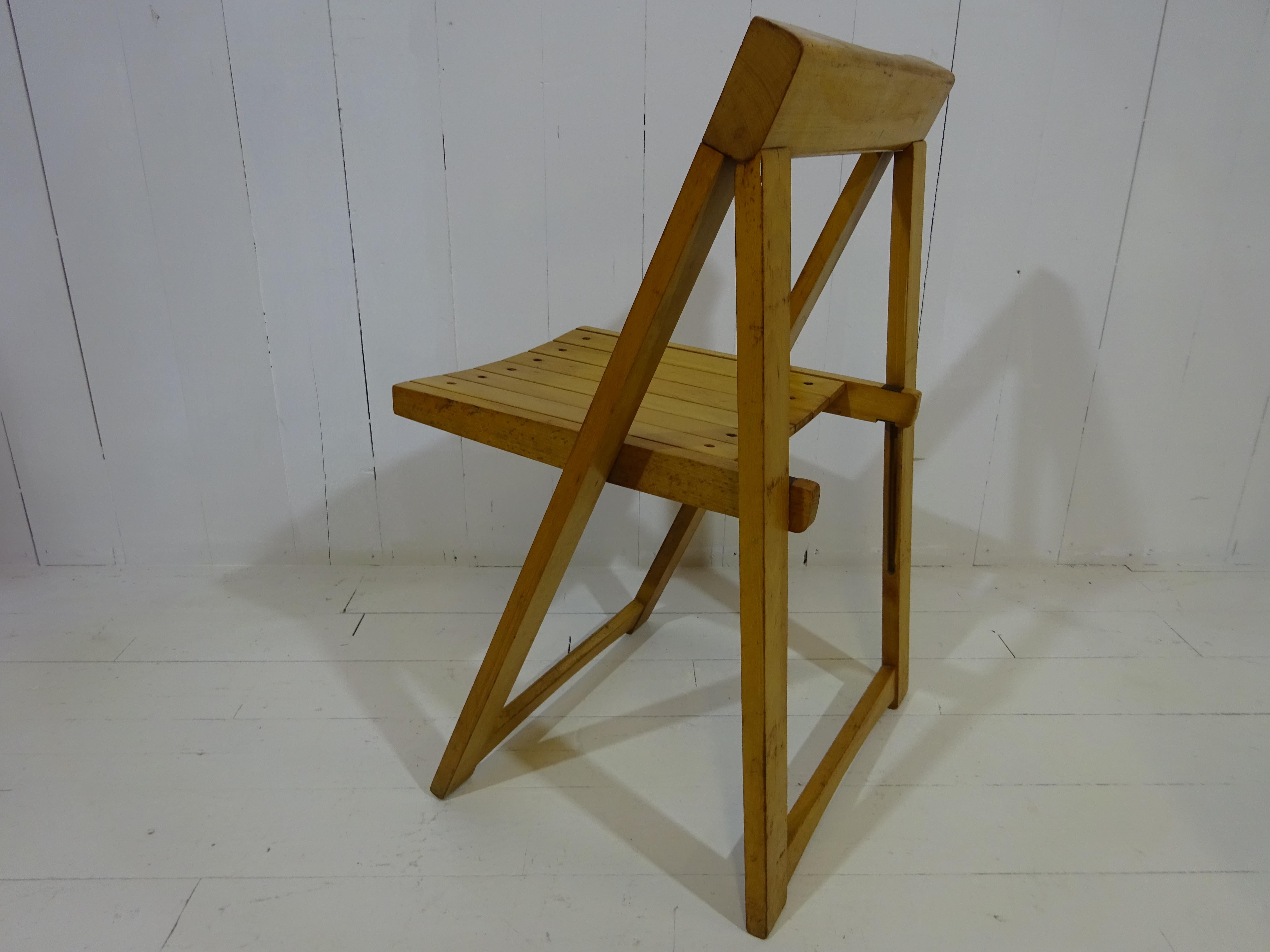 20th Century Aldo Jacober Folding Chair Italy, 1960's For Sale