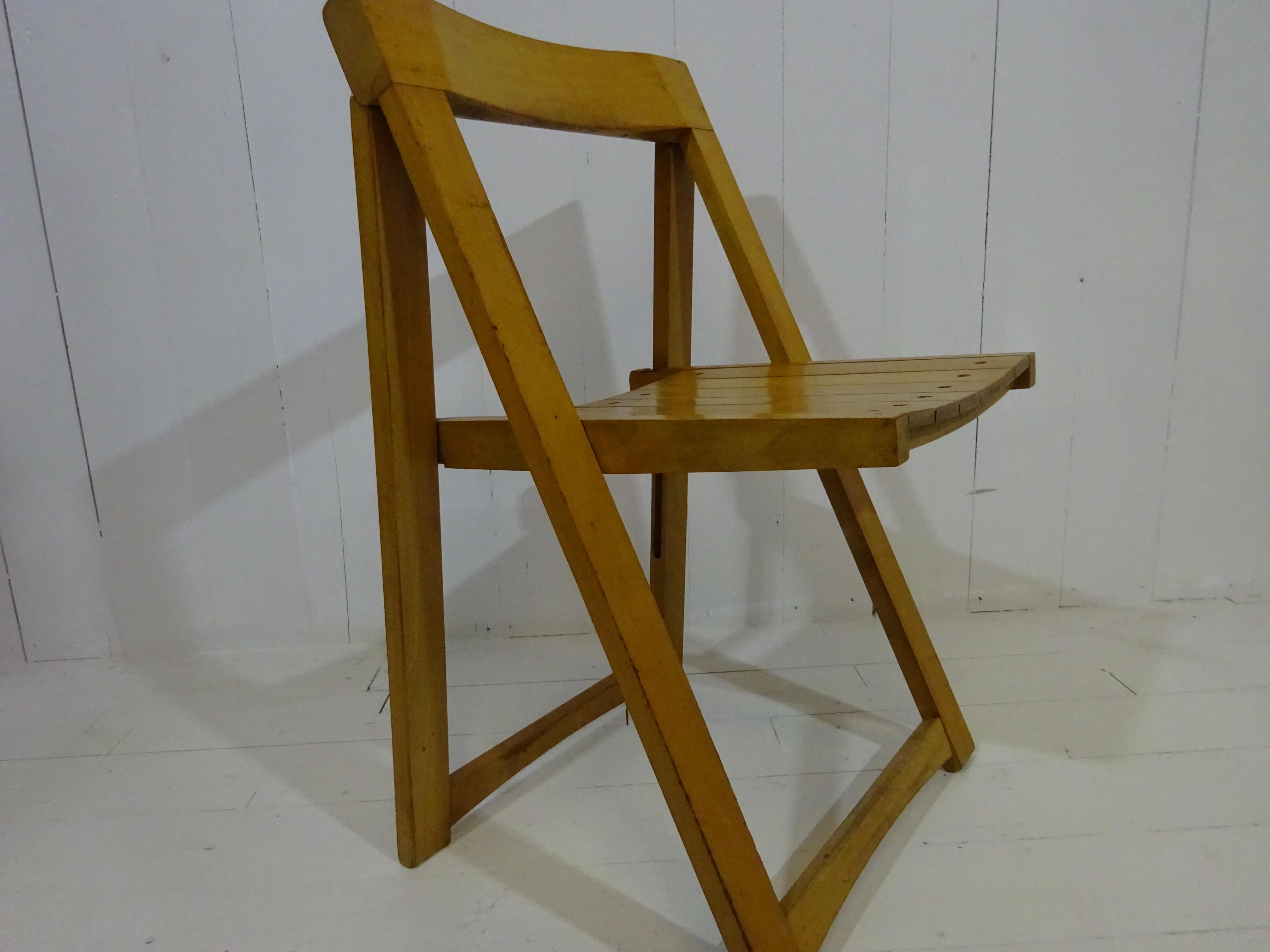 Klappbarer Stuhl von Aldo Jacober Italien, 1960er Jahre (Moderne der Mitte des Jahrhunderts) im Angebot