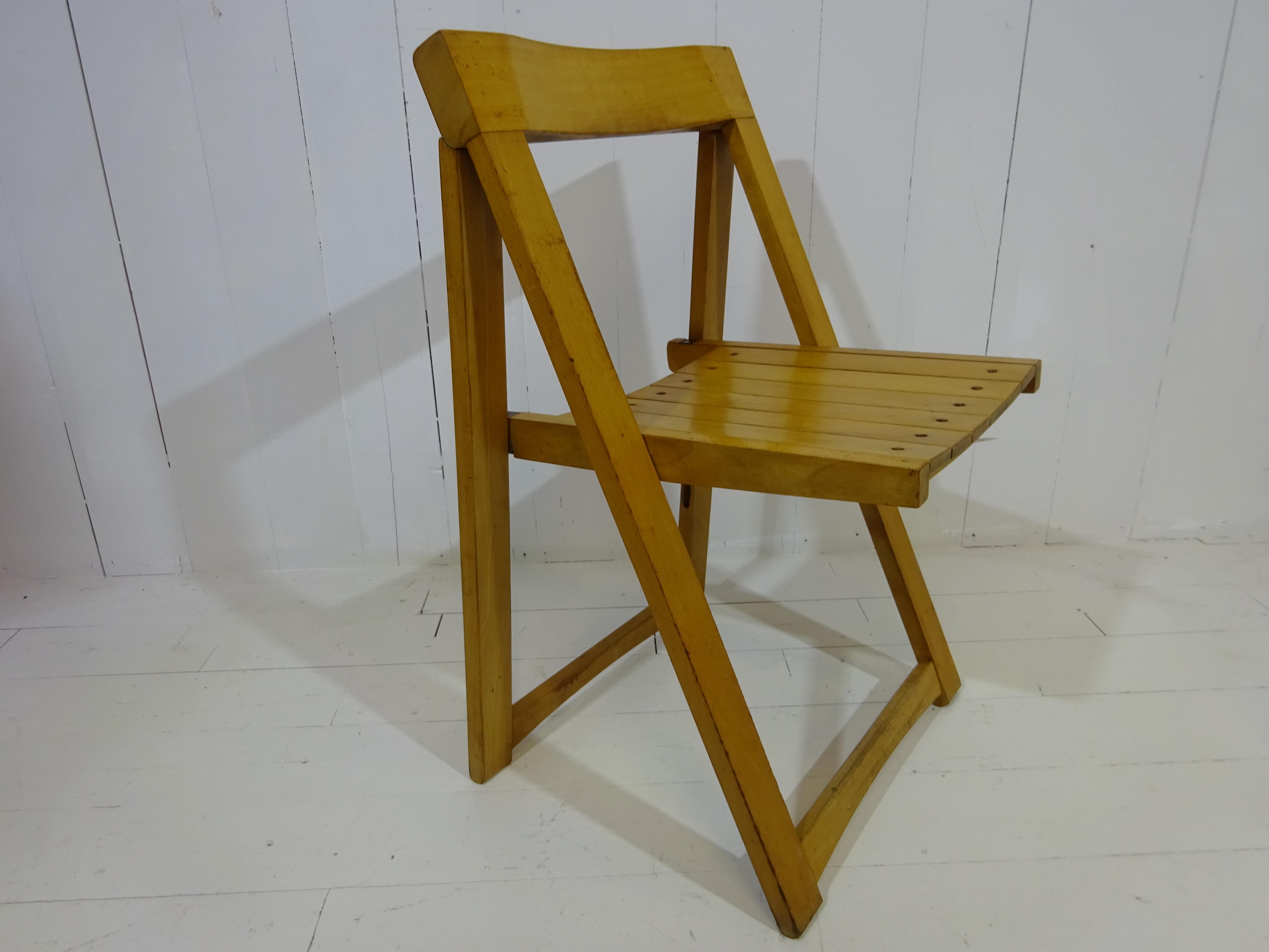 Klappbarer Stuhl von Aldo Jacober Italien, 1960er Jahre (Lackiert) im Angebot