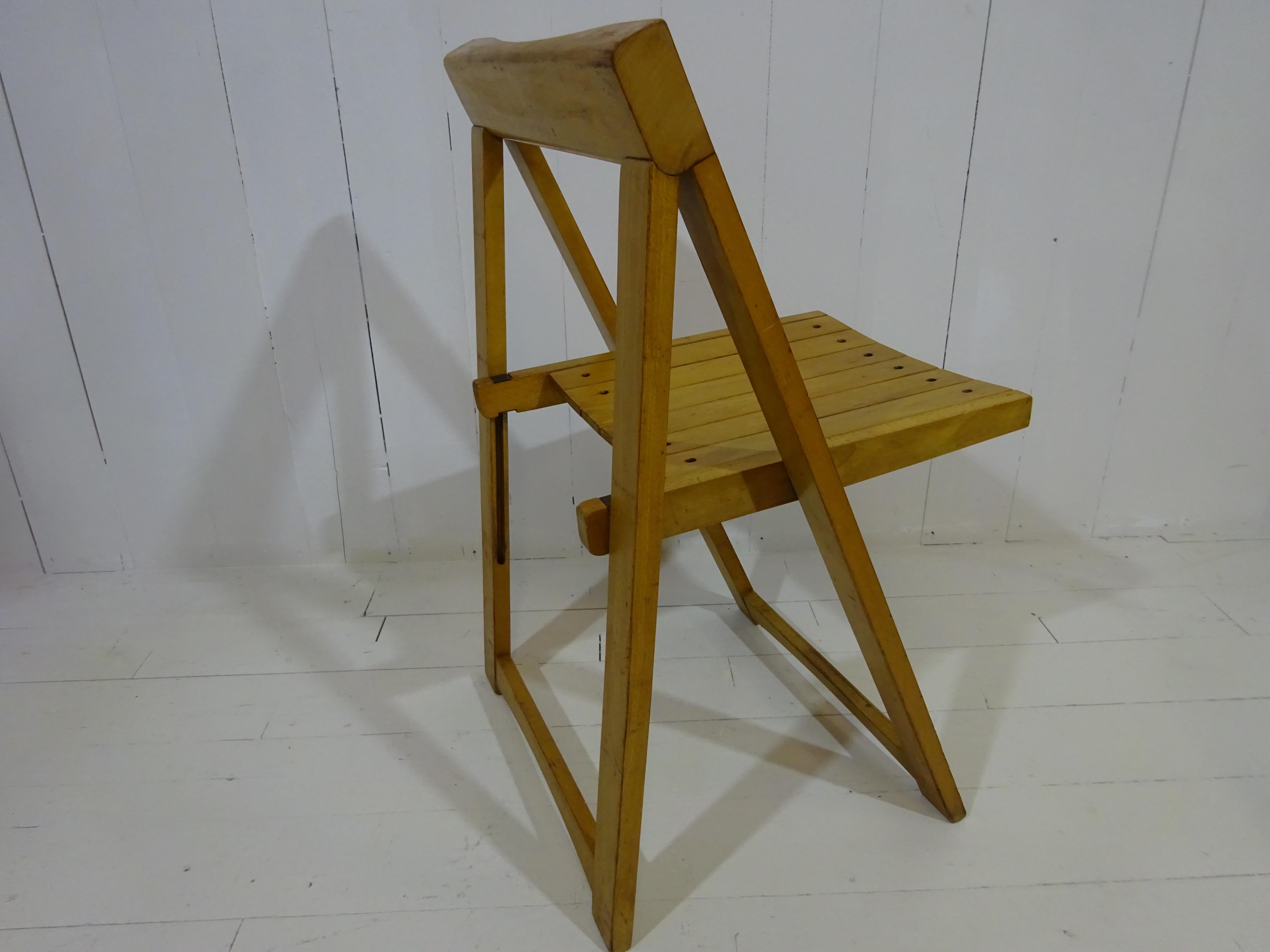 Mid-Century Modern Aldo Jacober Folding Chair Italy, 1960's For Sale