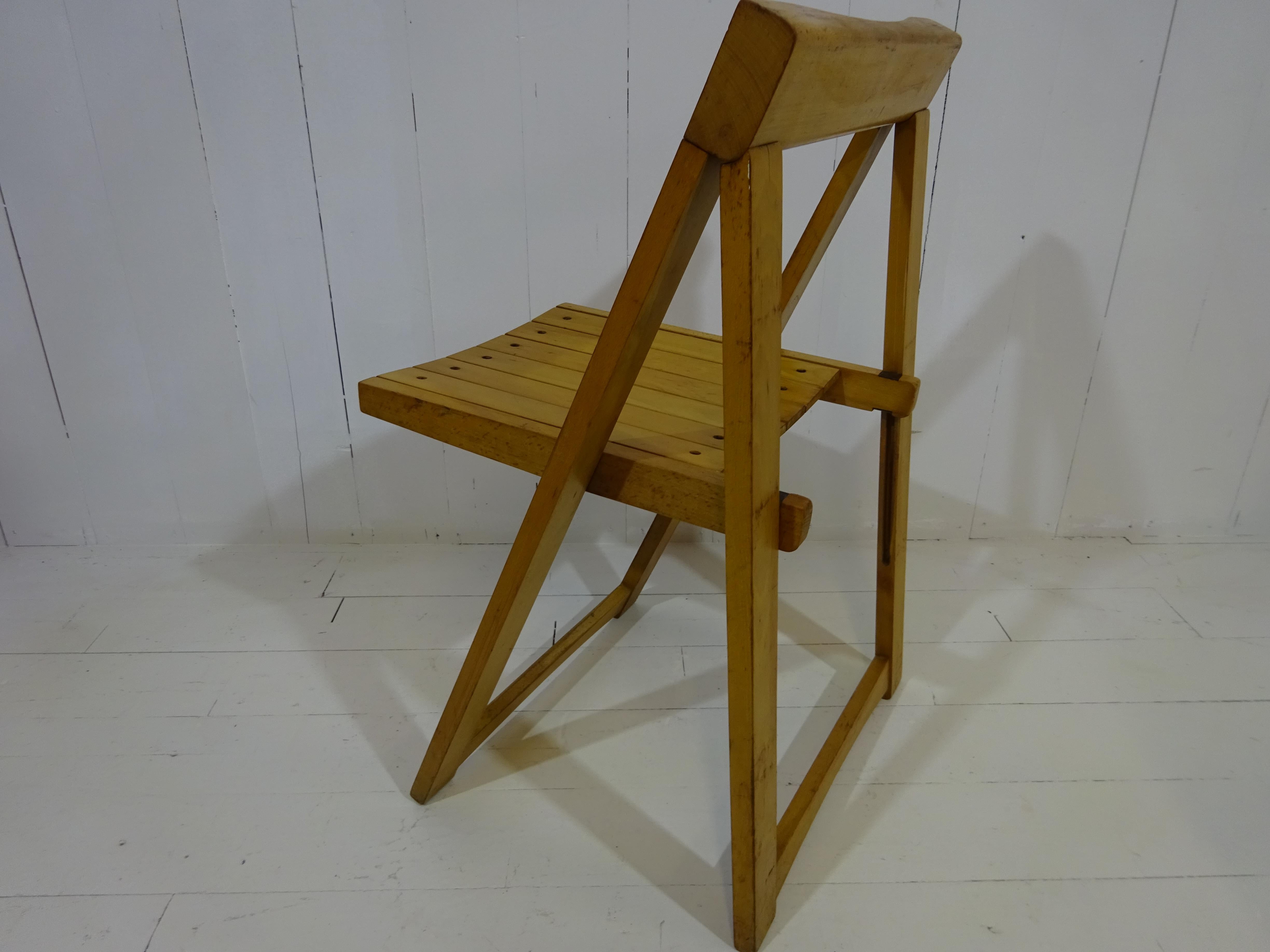 20th Century Aldo Jacober Folding Chair Italy, 1960's For Sale