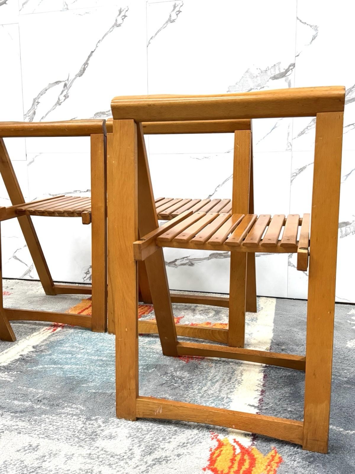 Aldo Jacober Per Alberto Bazzani 4 Sedie Mod. Trieste Anni ‘60 Design Vintage in vendita 6