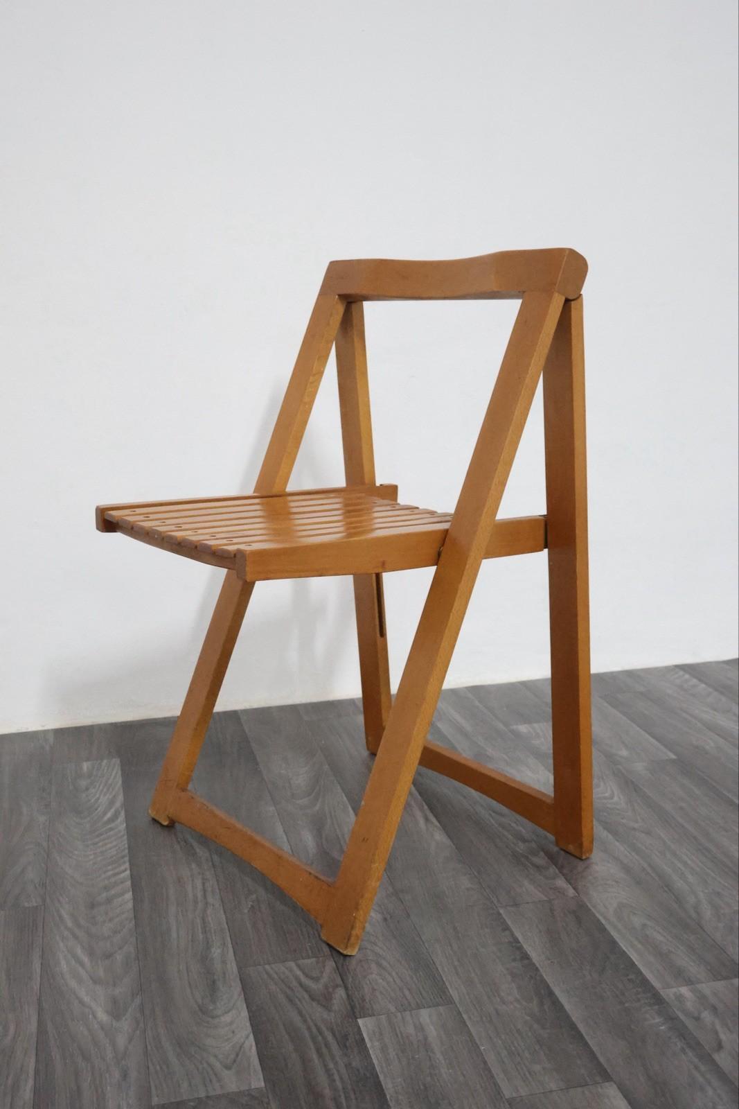 Aldo Jacober Für Alberto Bazzani 4 Stühle Mod. Trieste 1960er Jahre Vintage Design im Angebot 12