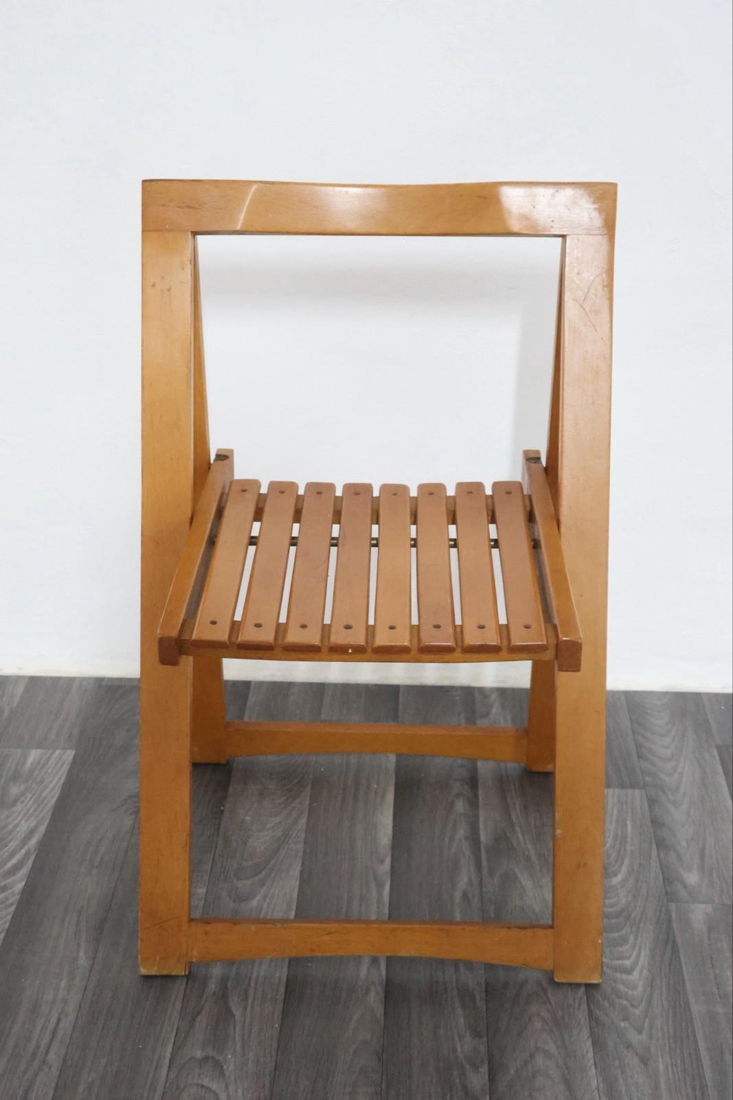 Aldo Jacober Für Alberto Bazzani 4 Stühle Mod. Trieste 1960er Jahre Vintage Design im Angebot 14