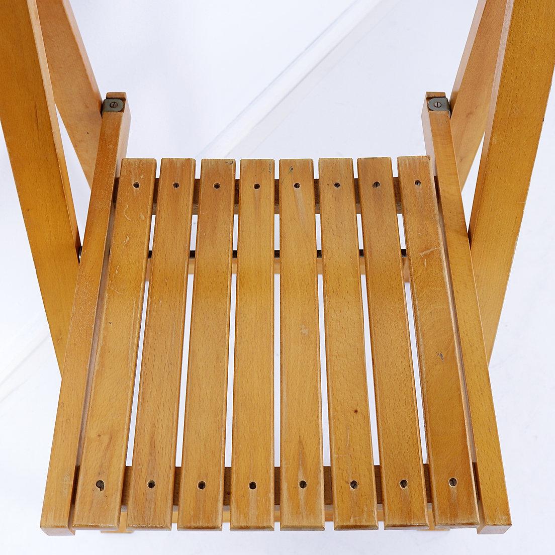 20ième siècle Aldo Jacober & Pierangela d'Aniello Chaise pliante 'Trieste' - années 1960 en vente