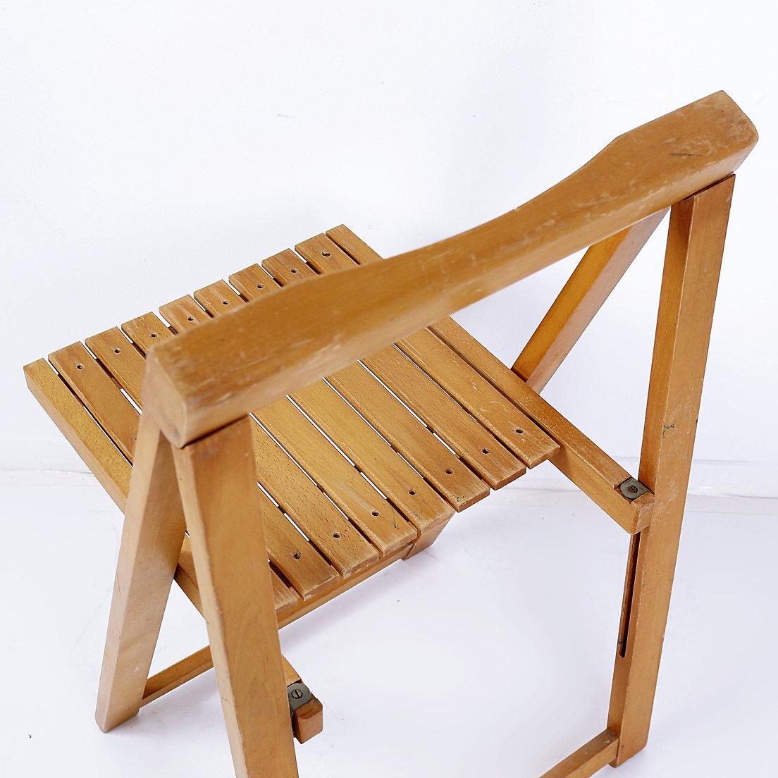 Aldo Jacober & Pierangela d'Aniello Chaise pliante 'Trieste' - années 1960 en vente 1