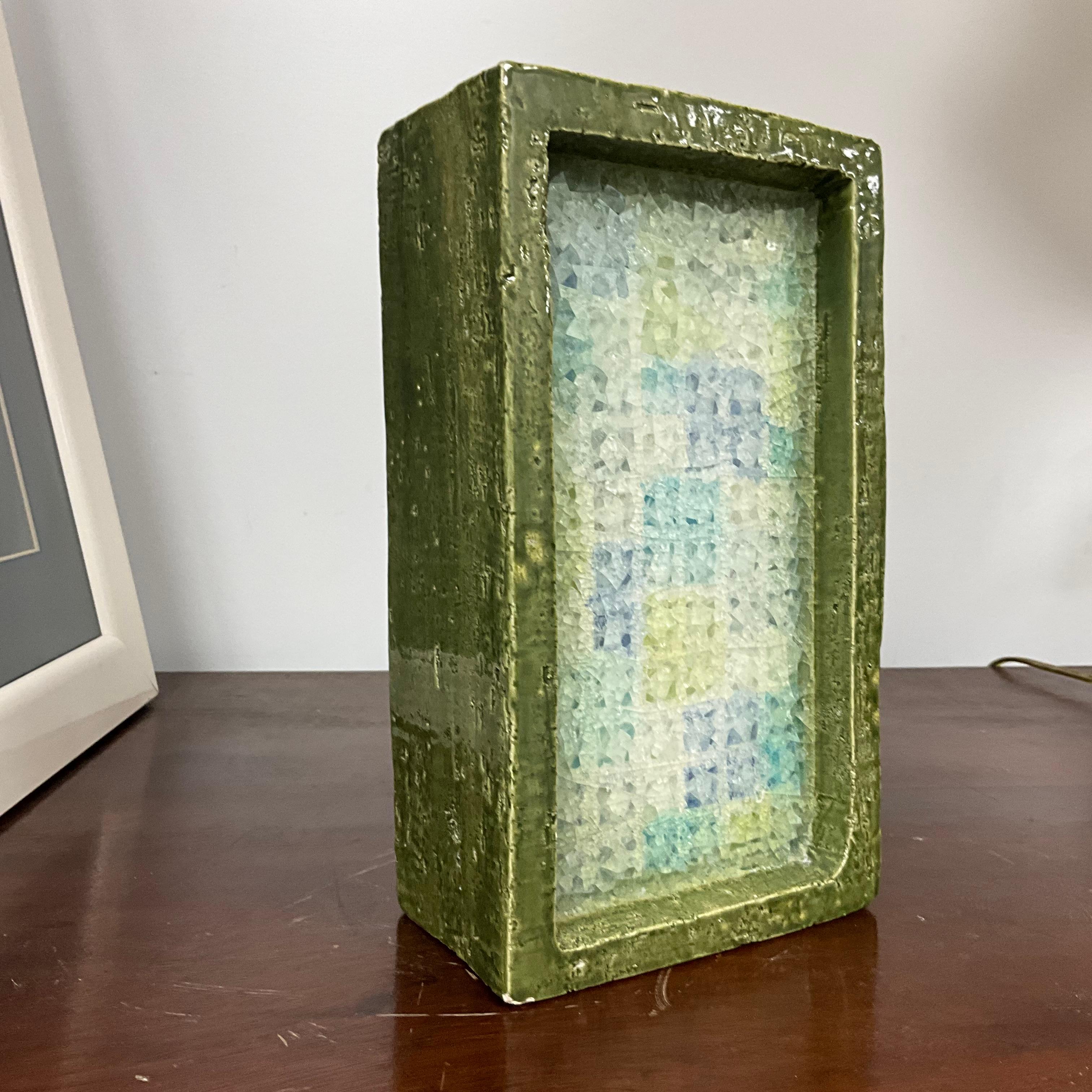 Mid-Century Modern Aldo Londi (1911 – 2003) Fritte Fused Glass and Pottery Vase Studio