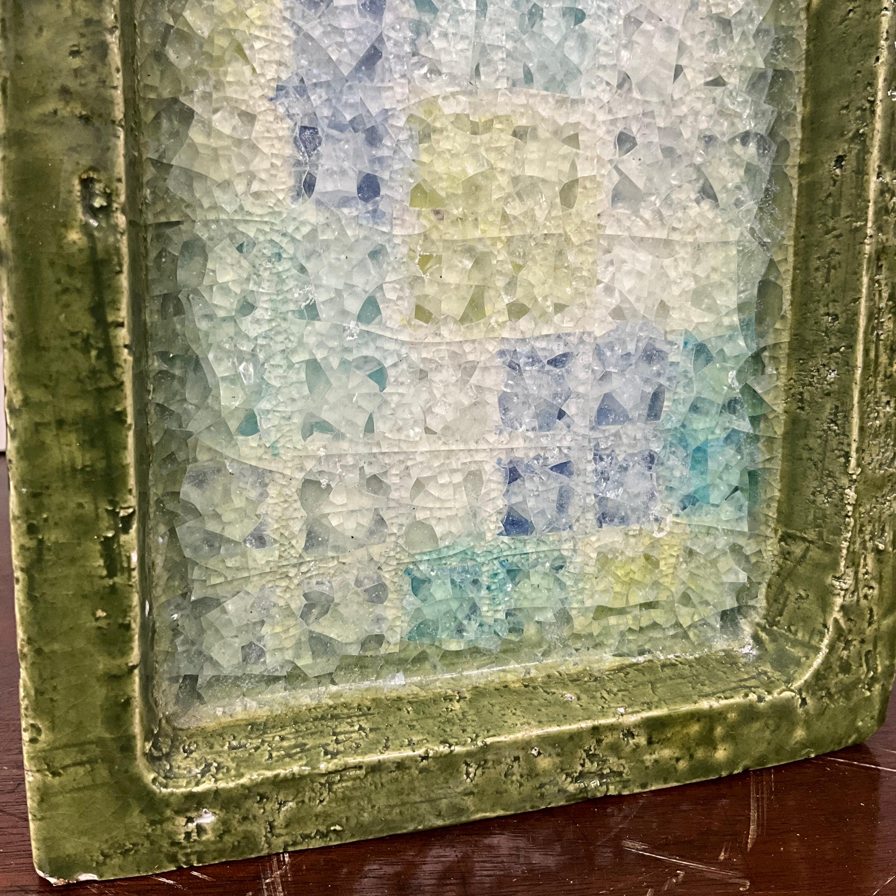 Aldo Londi (1911 – 2003) Fritte Fused Glass and Pottery Vase Studio 1