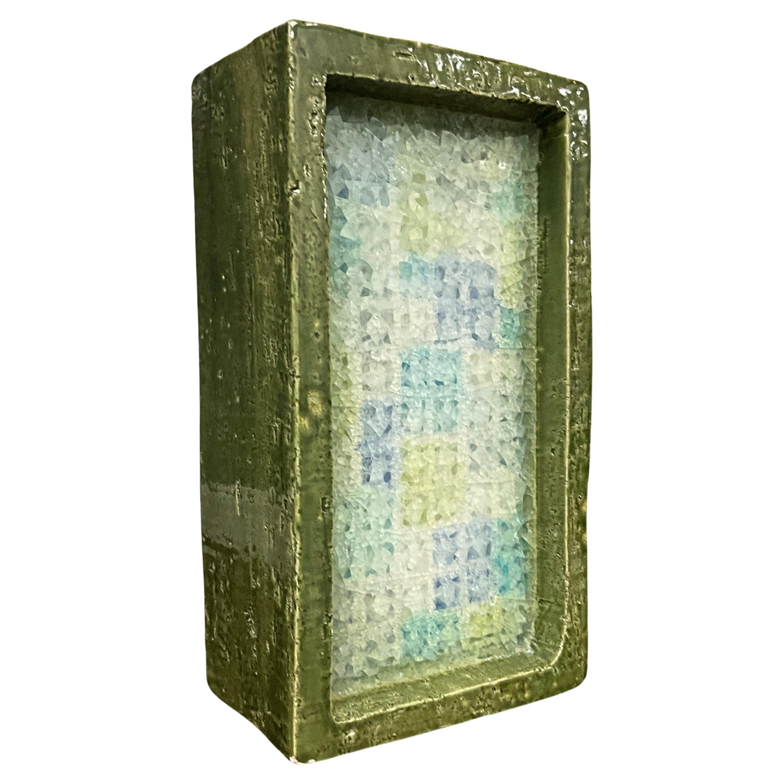 Aldo Londi (1911 – 2003) Fritte Fused Glass and Pottery Vase Studio
