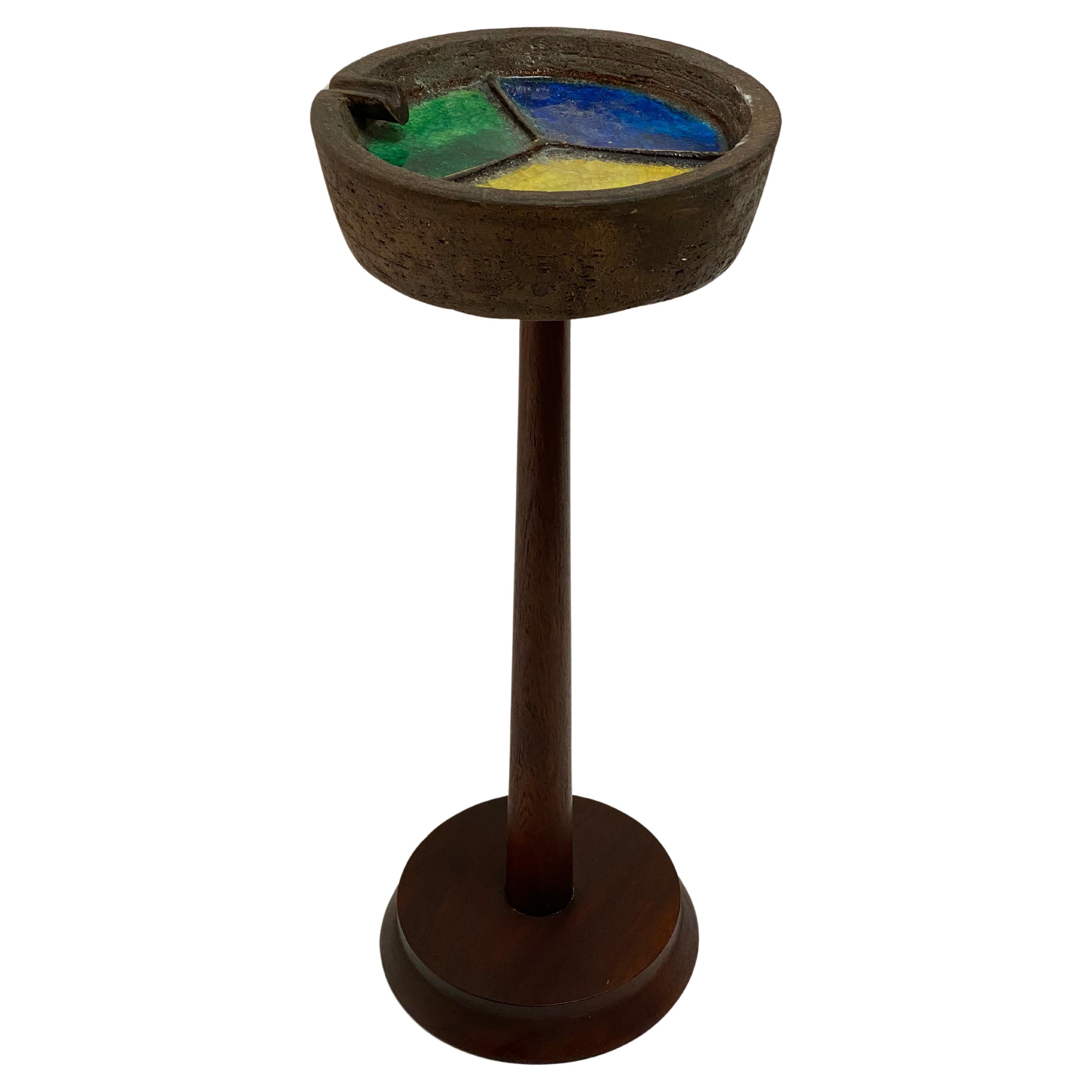 Aldo Londi Bitossi Ashtray and Stand For Sale