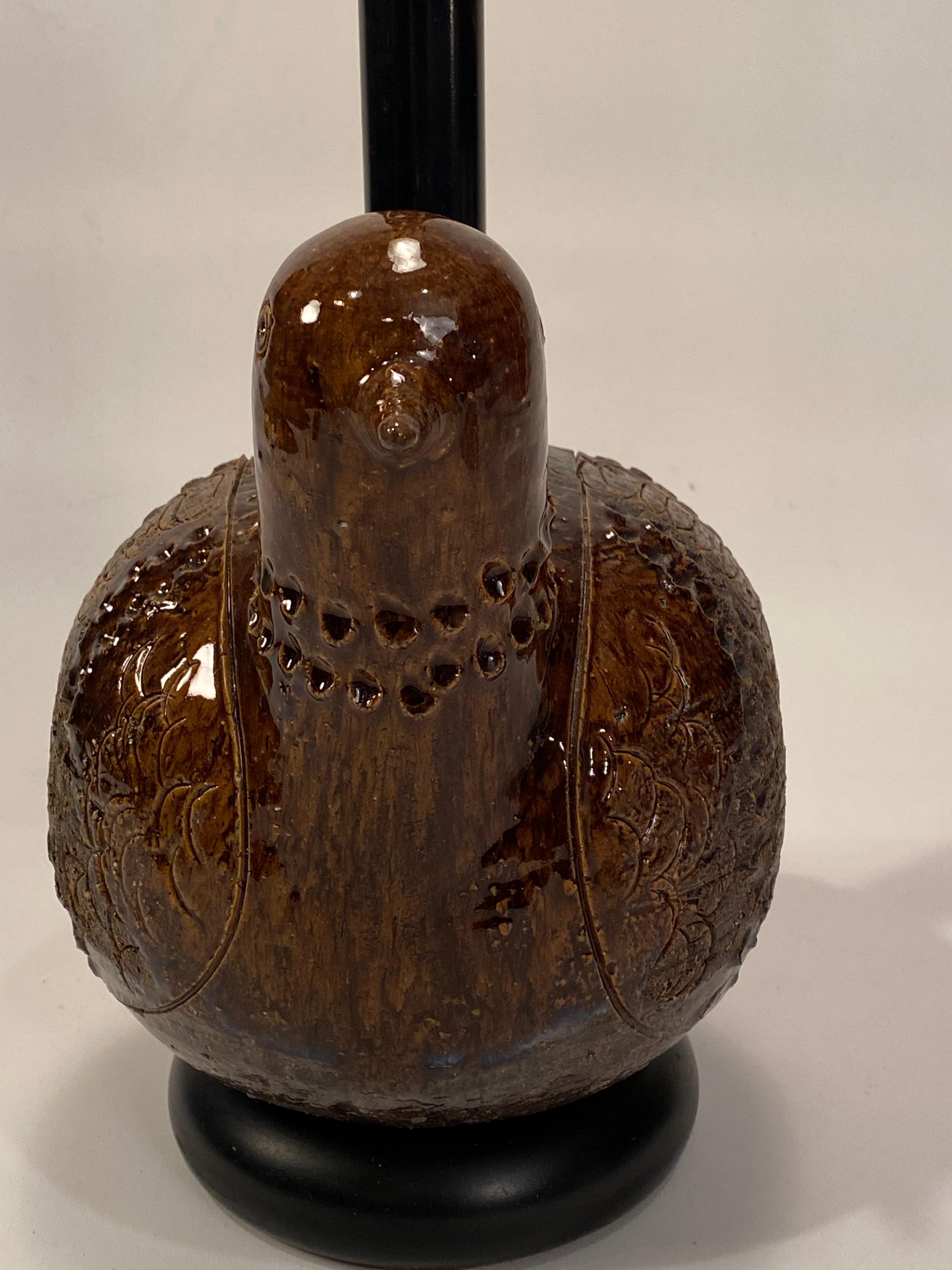 Ceramic Aldo Londi Bitossi Bird Table Lamp
