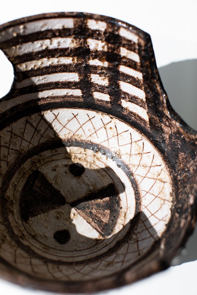Mid-20th Century Aldo Londi Bitossi Bird Vase for Rosenthal Netter: Marocco For Sale