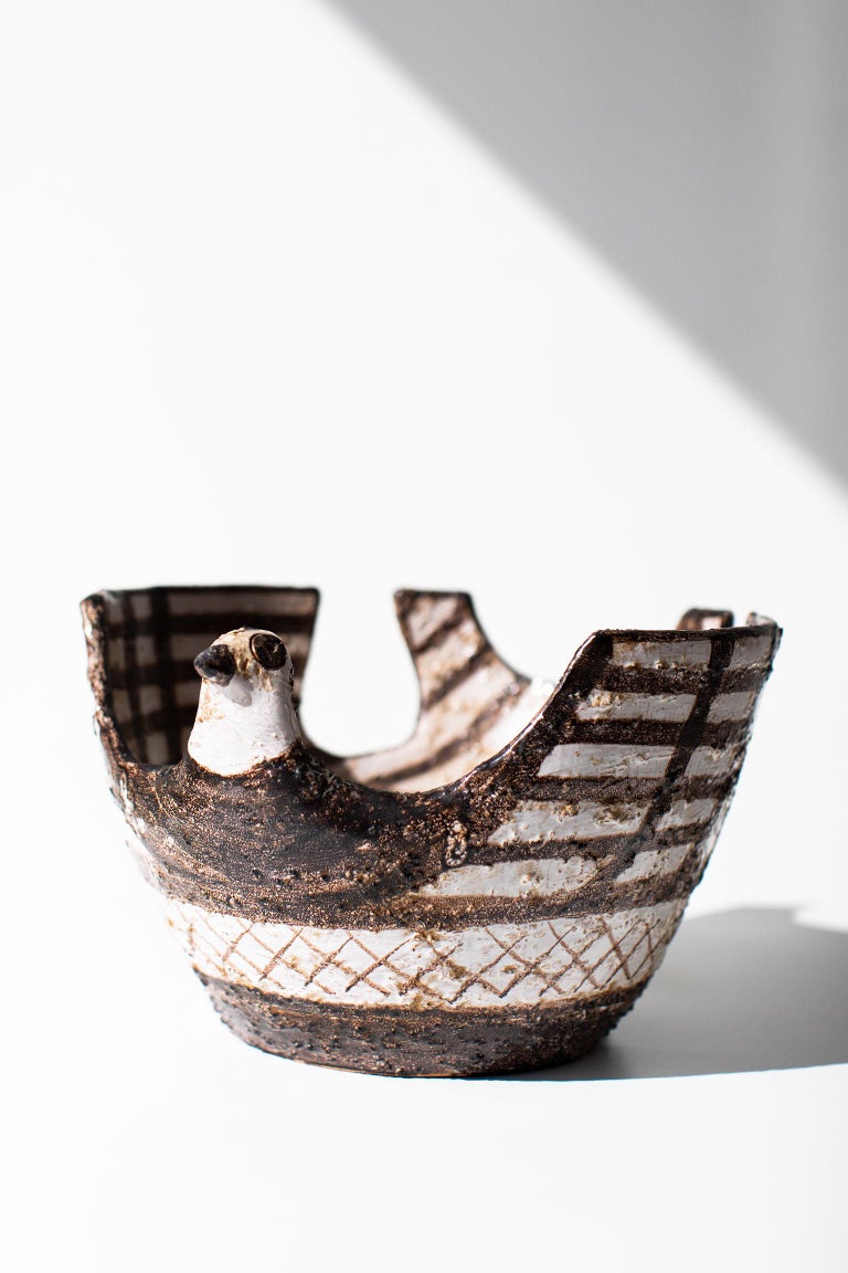 Aldo Londi Bitossi Bird Vase for Rosenthal Netter: Marocco For Sale 2