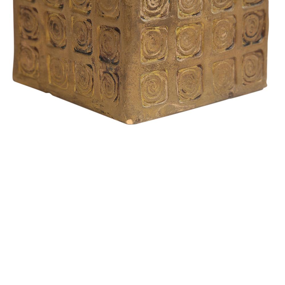 Aldo Londi Bitossi Buddha Bust, Ceramic, Blue, Gold, Rosenthal Netter, Signed For Sale 7
