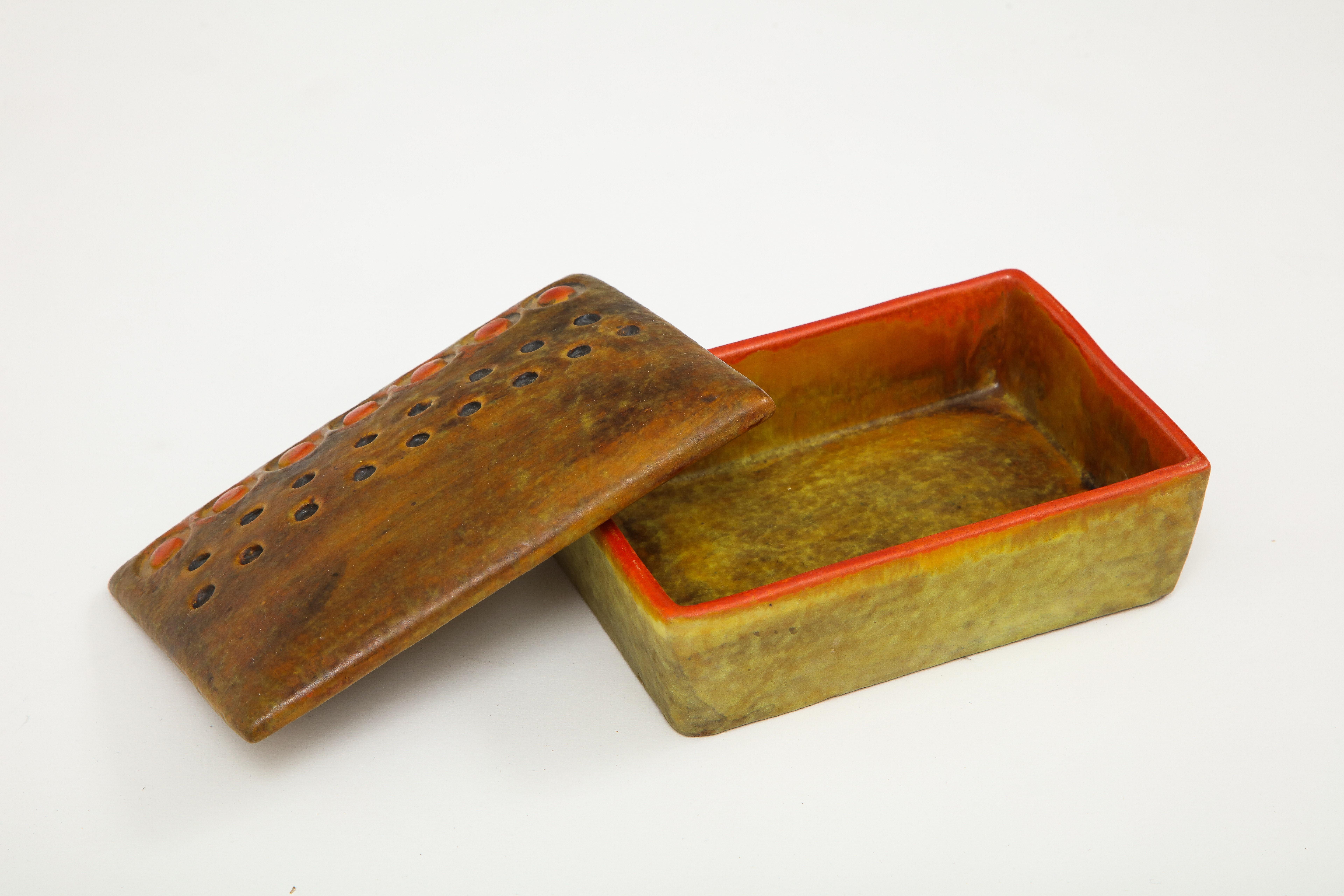 Mid-Century Modern Aldo Londi, Bitossi Ceramic Box