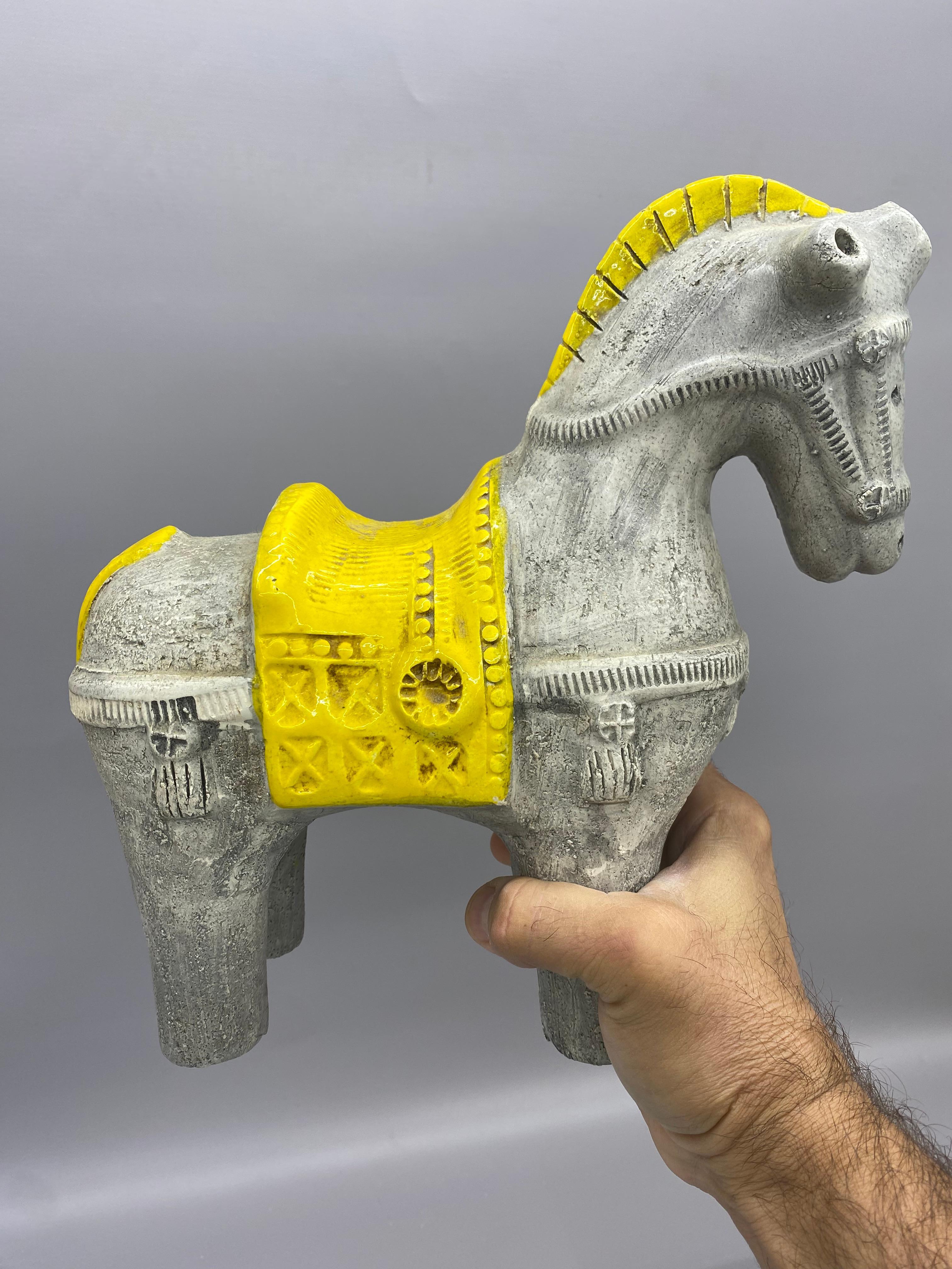 Scultura di cavallo in ceramica di Aldo Londi Bitossi in vendita 3