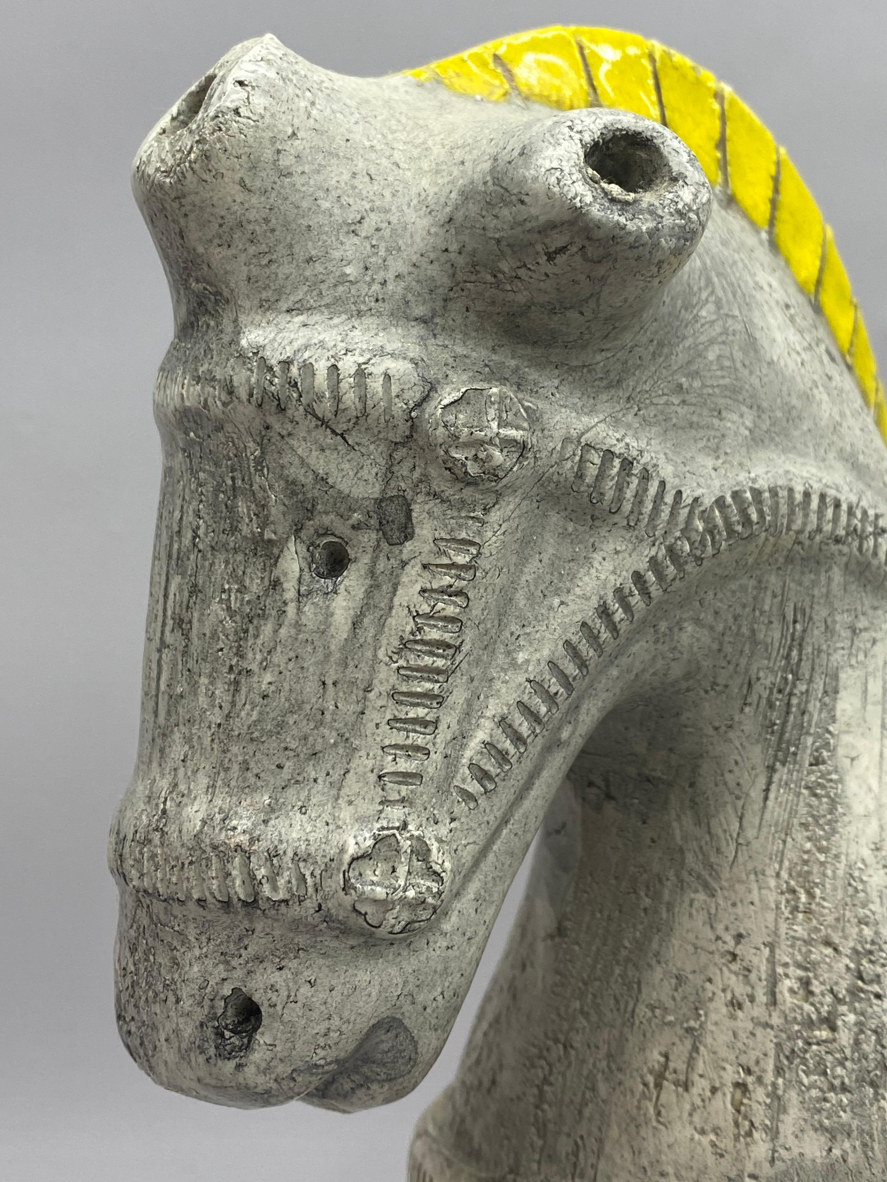 Scultura di cavallo in ceramica di Aldo Londi Bitossi in vendita 4