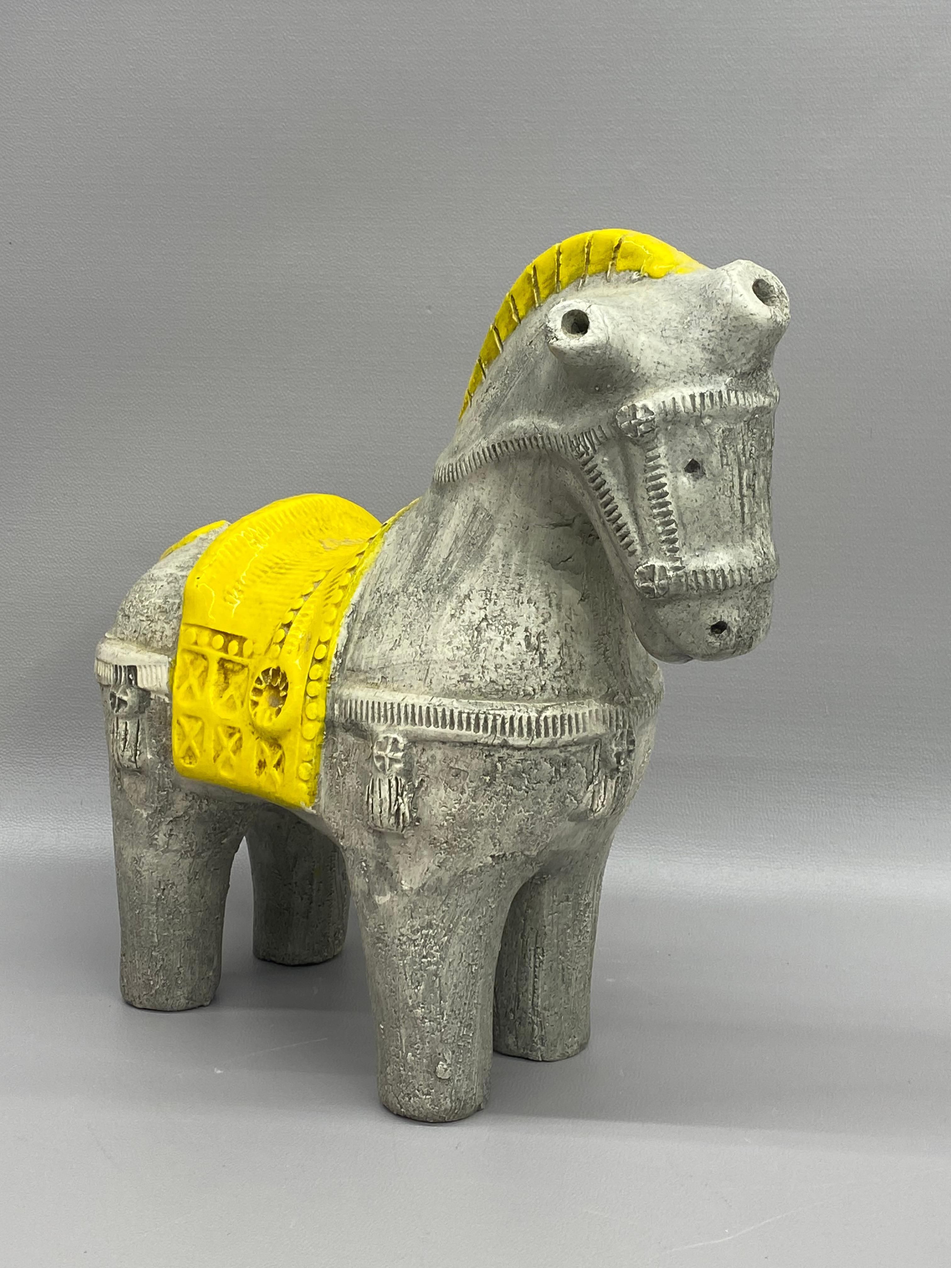 Scultura di cavallo in ceramica di Aldo Londi Bitossi In condizioni buone in vendita a Garnerville, NY