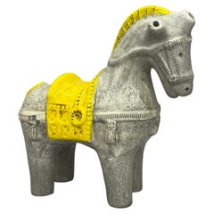 Aldo Londi Bitossi Ceramic Horse Sculpture