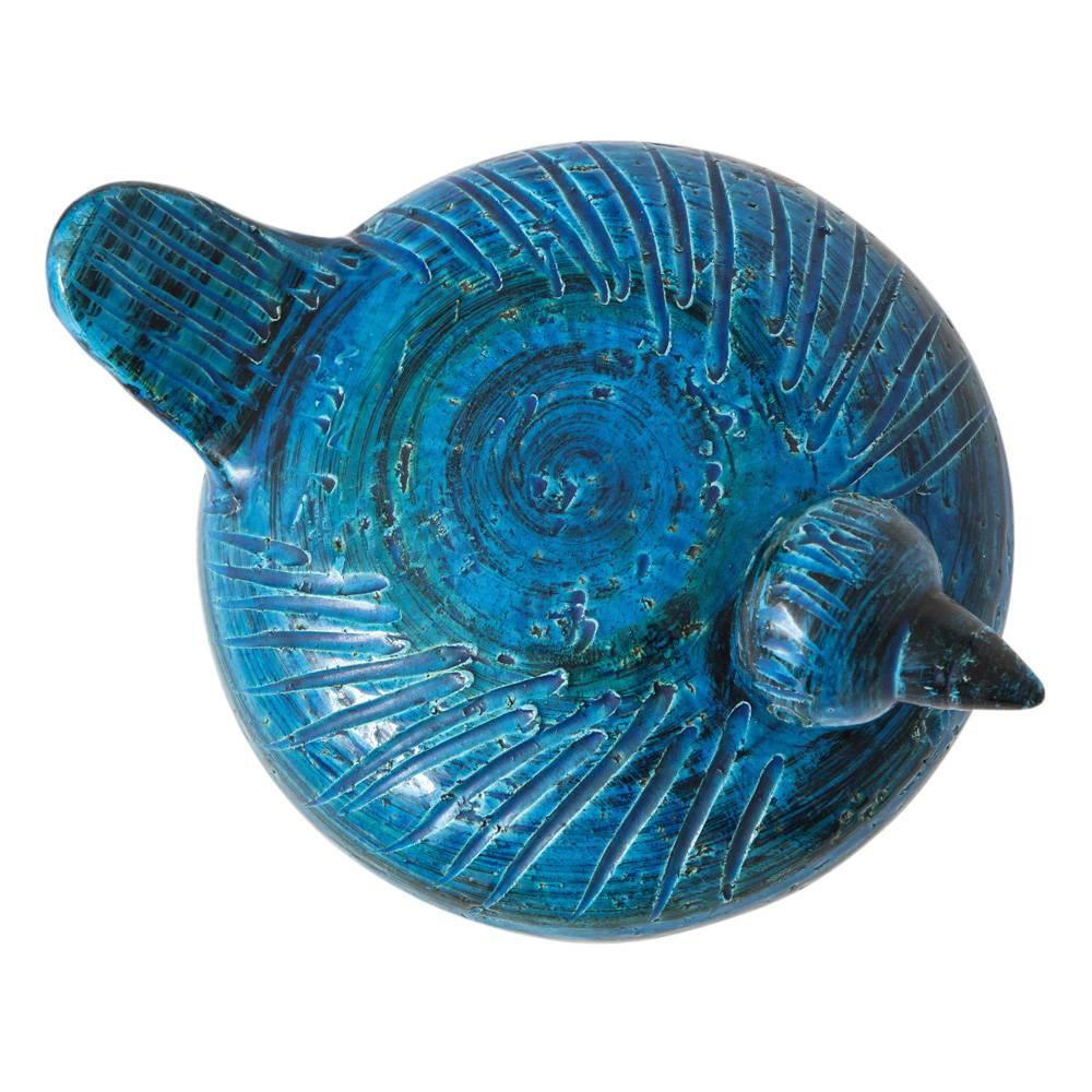 Raymor Bitossi Duck Ceramic Rimini Blue Signed In Good Condition In New York, NY