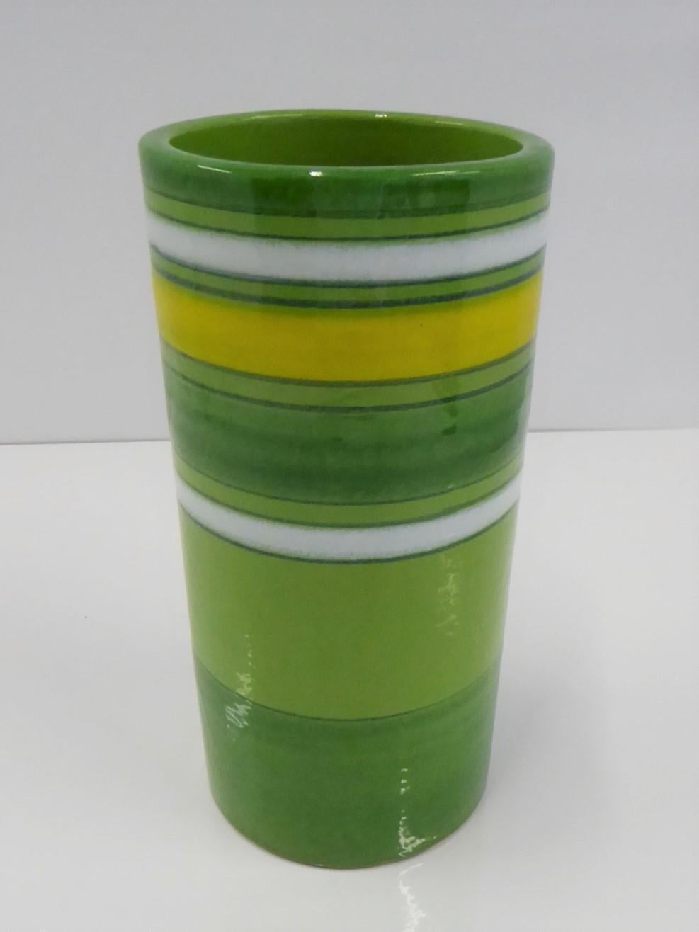 bitossi green vase