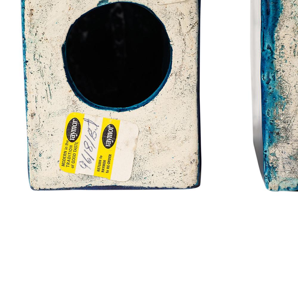 Aldo Londi Bitossi for Raymor Cordova Bookends, Ceramic, Blue, Green, Signed For Sale 10