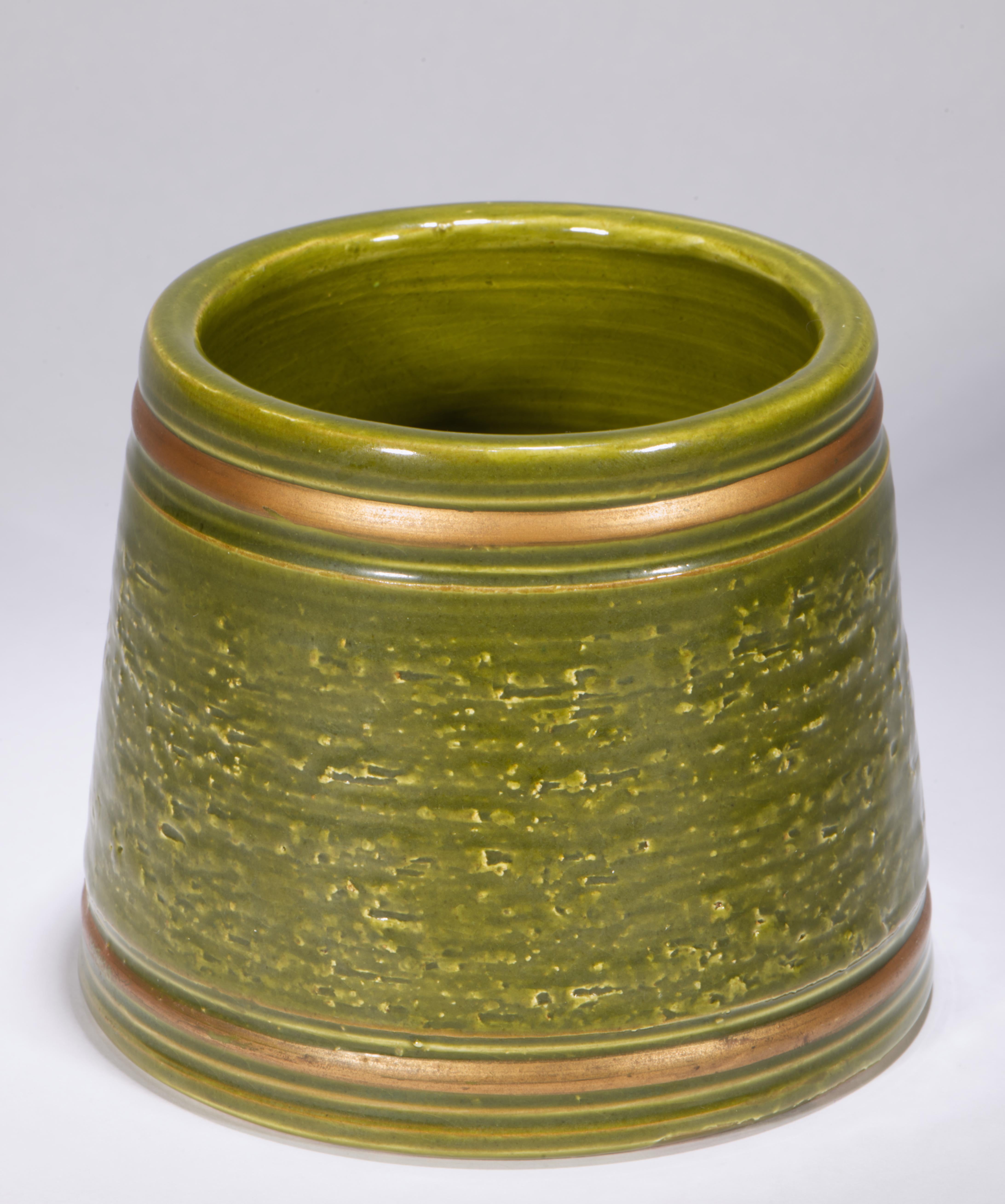 Mid-Century moderno Aldo Londi, Bitossi per Rosenthal Netter Set di vasi in maiolica Greene & Greene in vendita