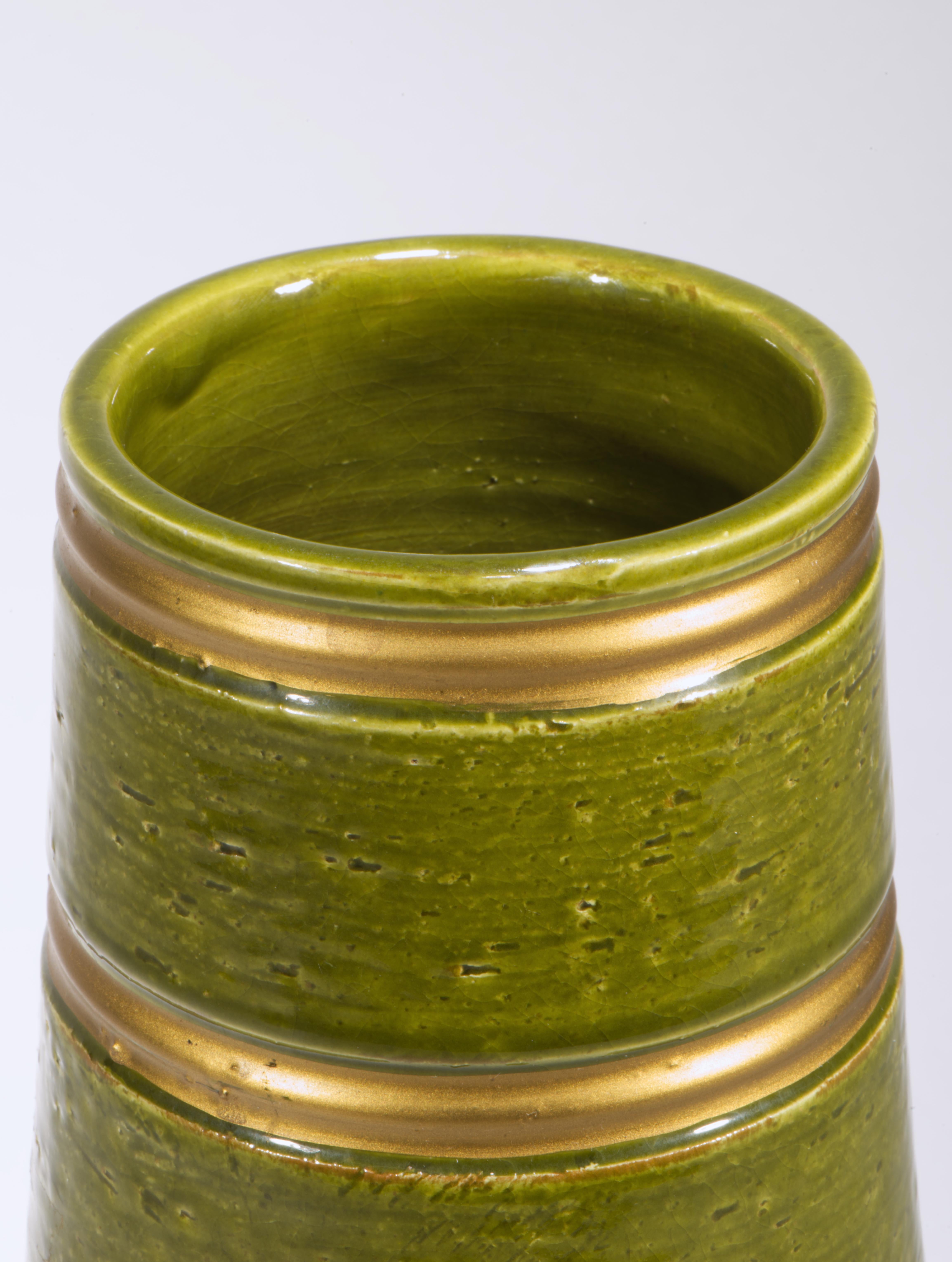 Dorato Aldo Londi, Bitossi per Rosenthal Netter Set di vasi in maiolica Greene & Greene in vendita