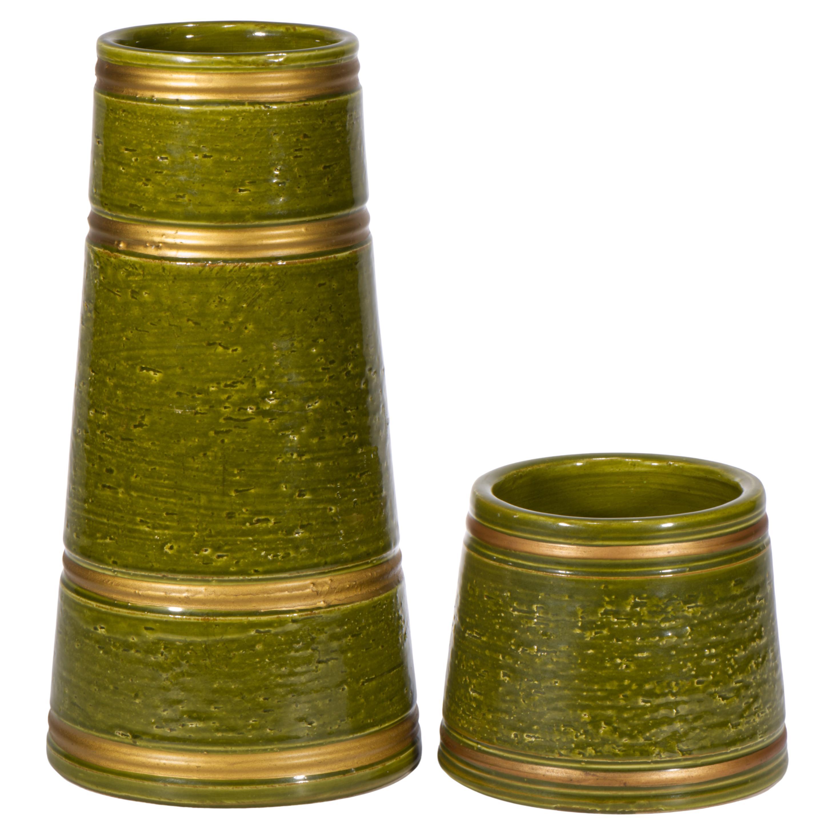 Aldo Londi, Bitossi per Rosenthal Netter Set di vasi in maiolica Greene & Greene