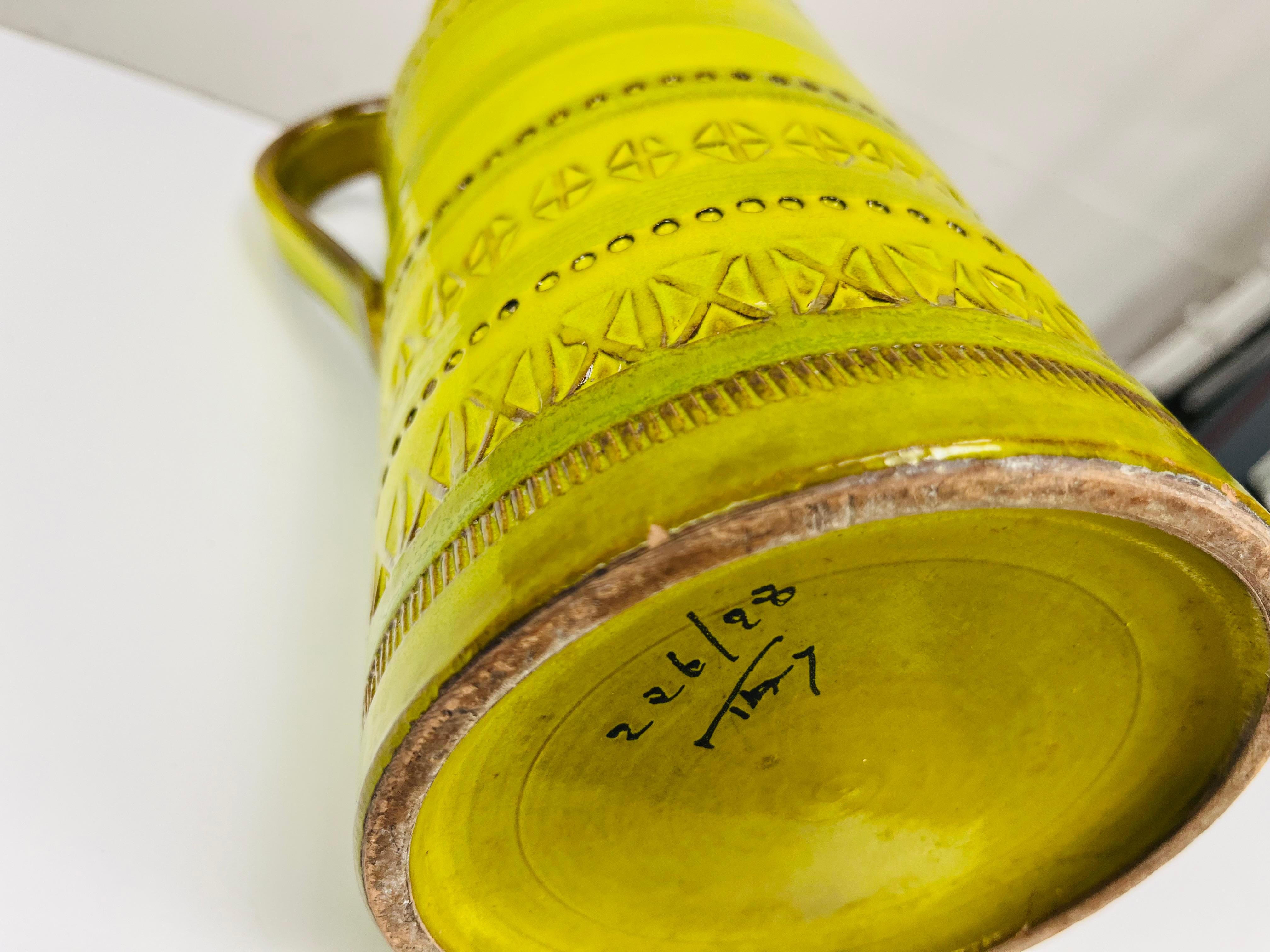 Vaso a brocca verde Aldo Londi Bitossi, Italia, anni '60 in vendita 5