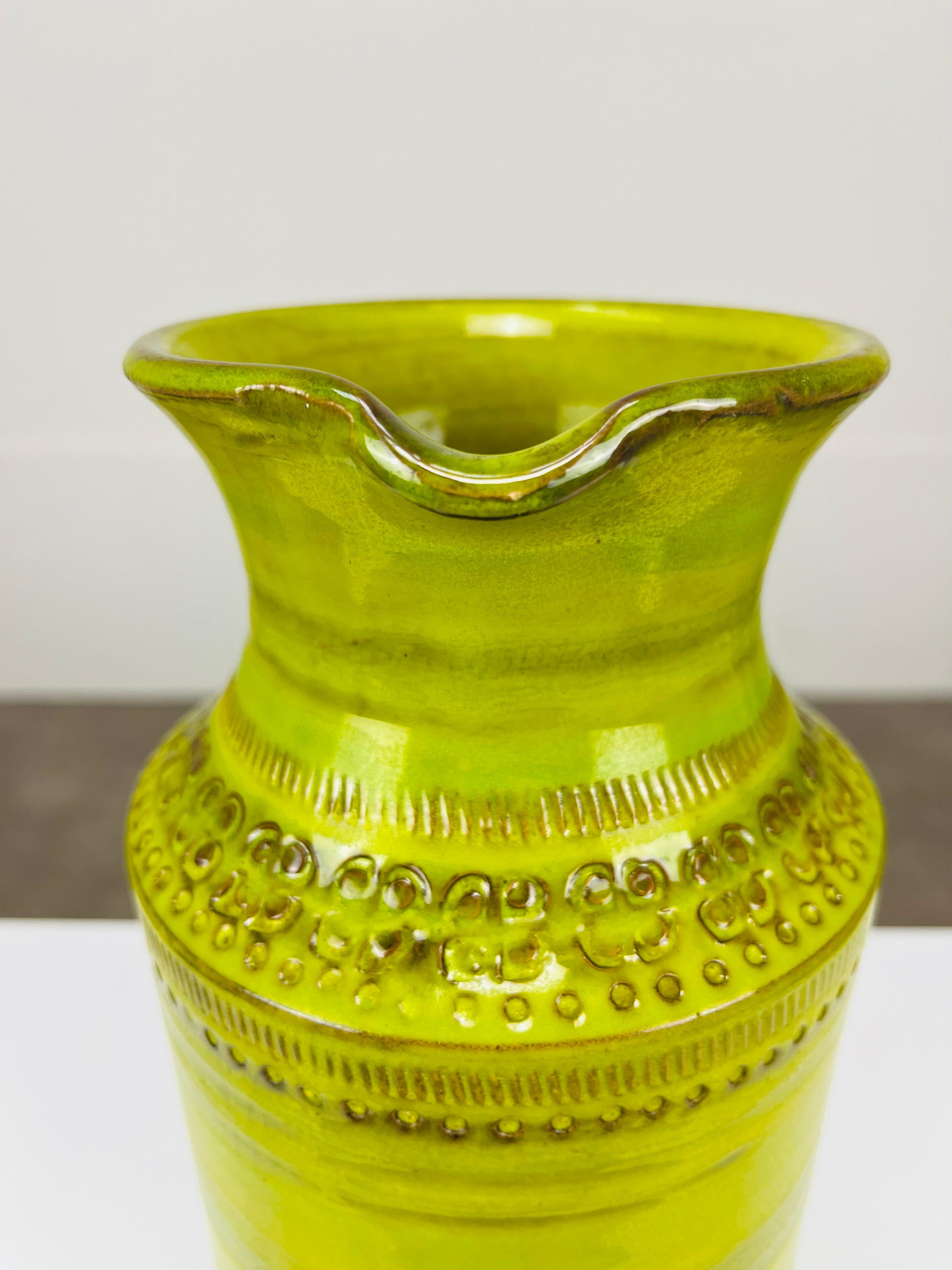 Vaso a brocca verde Aldo Londi Bitossi, Italia, anni '60 in vendita 3