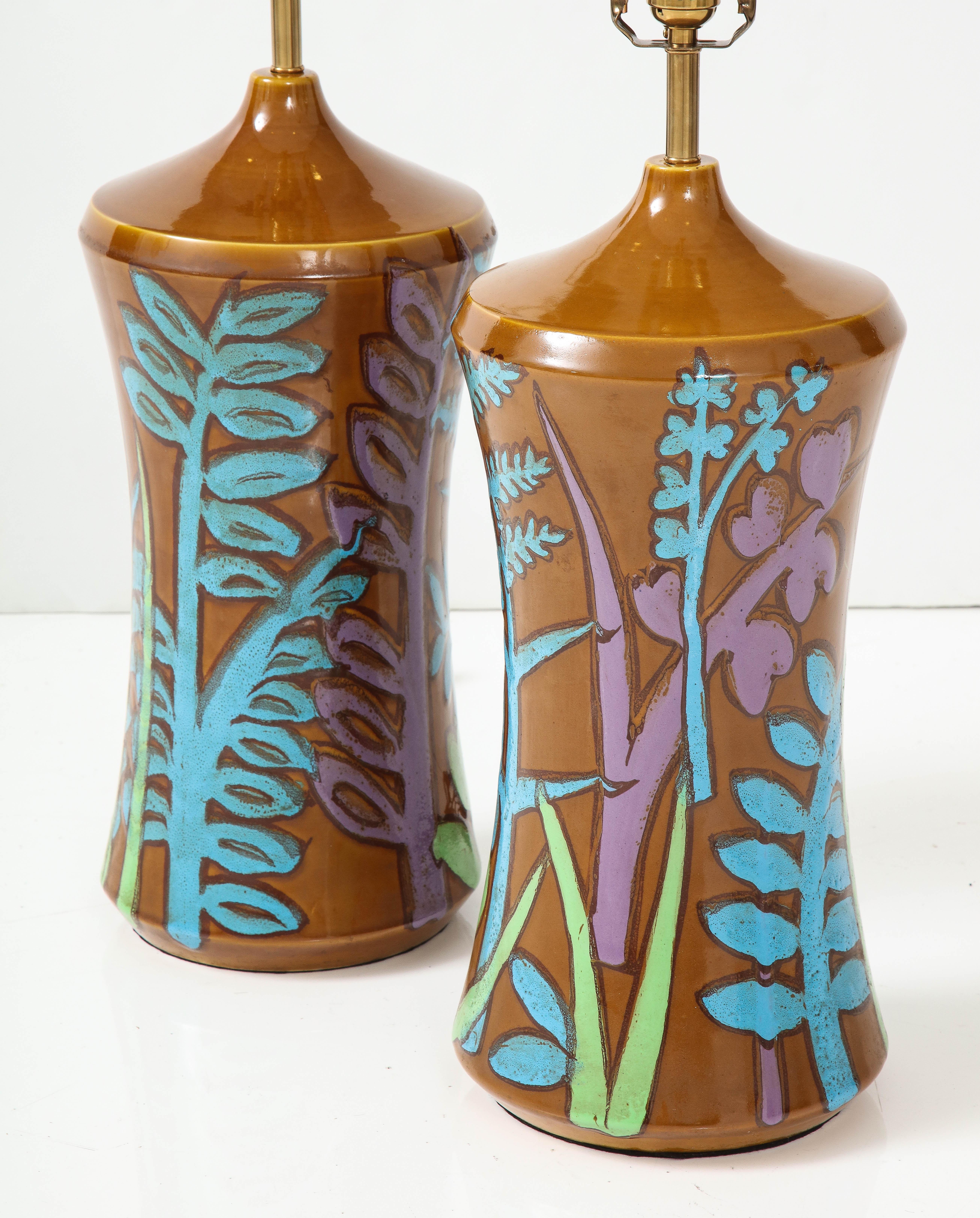 Italienische Keramiklampen von Aldo Londi, Bitossi im Angebot 2