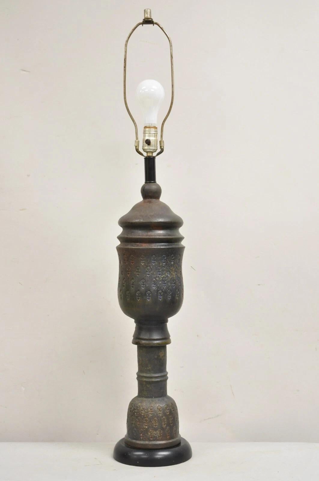 Italienische Venus-Tischlampe aus Keramik und Keramik, Mid-Century Modern, Aldo Londi Bitossi im Angebot 6