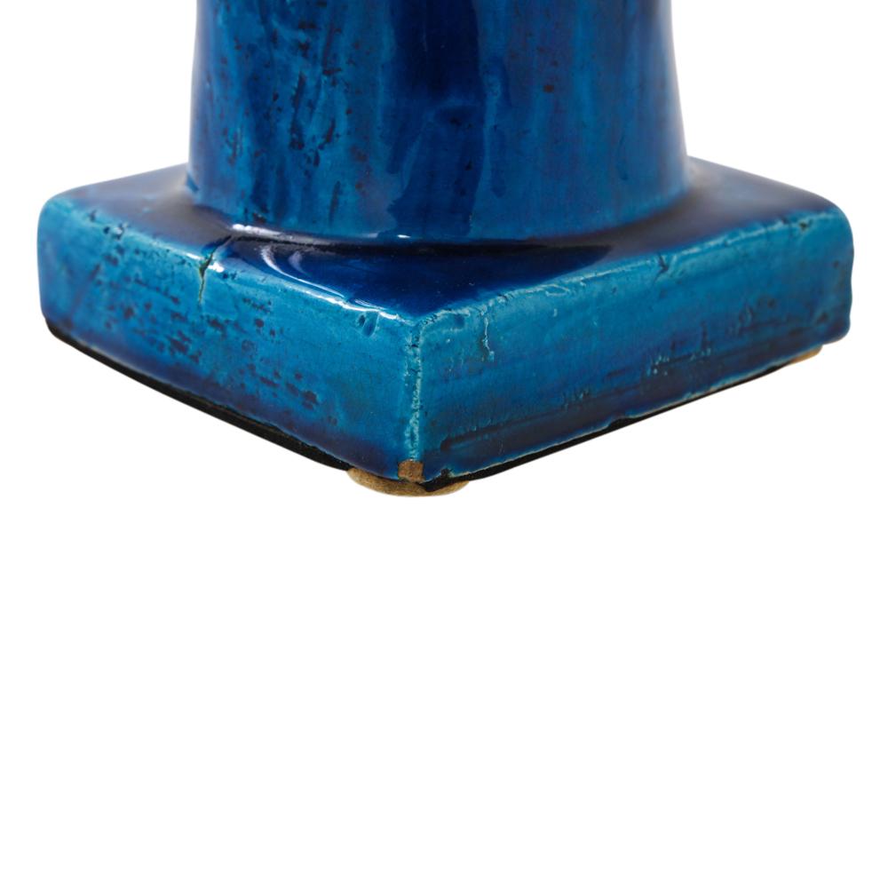Aldo Londi Bitossi Kwan Yin Blue Bust, Ceramic, Buddha, Signed 3