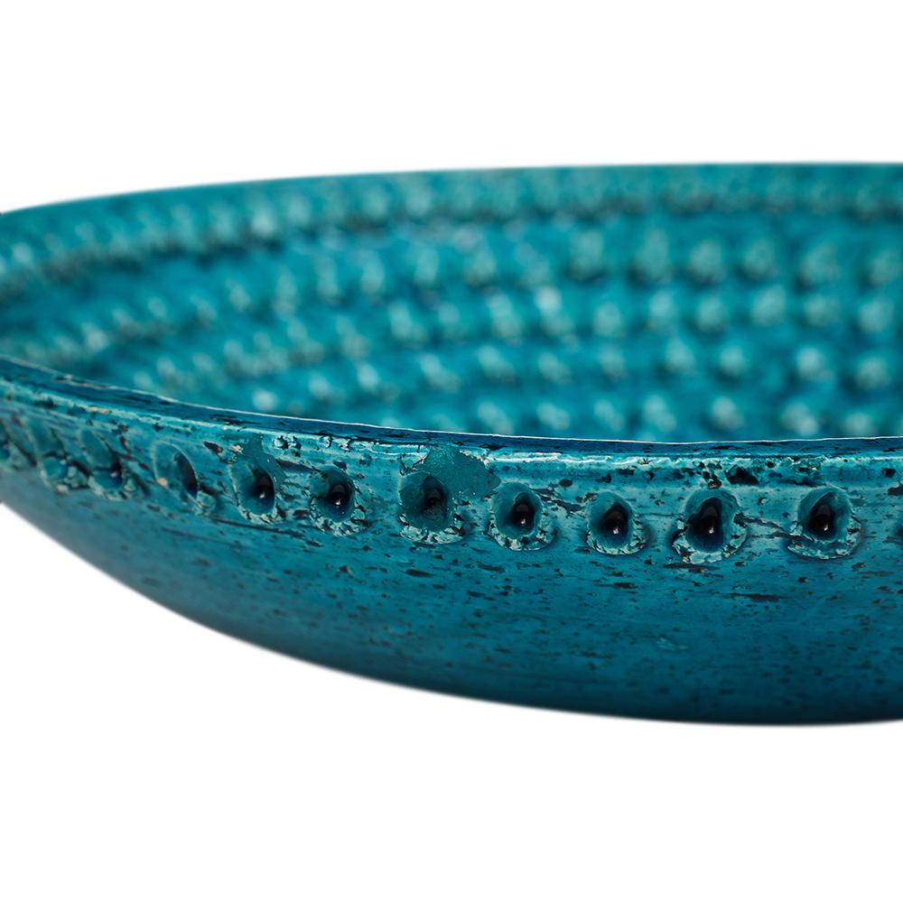 Cuenco Aldo Londi Bitossi Lacrima, Cerámica, Azul, Firmado en venta 5