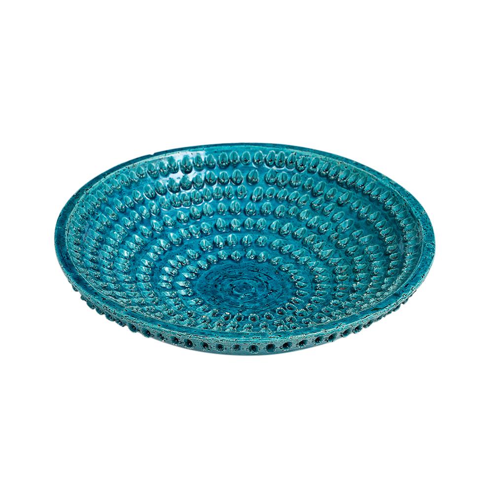 Cuenco Aldo Londi Bitossi Lacrima, Cerámica, Azul, Firmado Italiano en venta