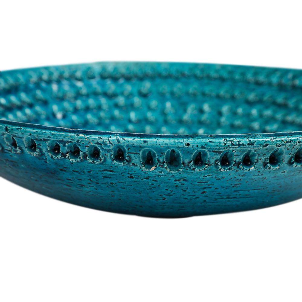 Cuenco Aldo Londi Bitossi Lacrima, Cerámica, Azul, Firmado en venta 1