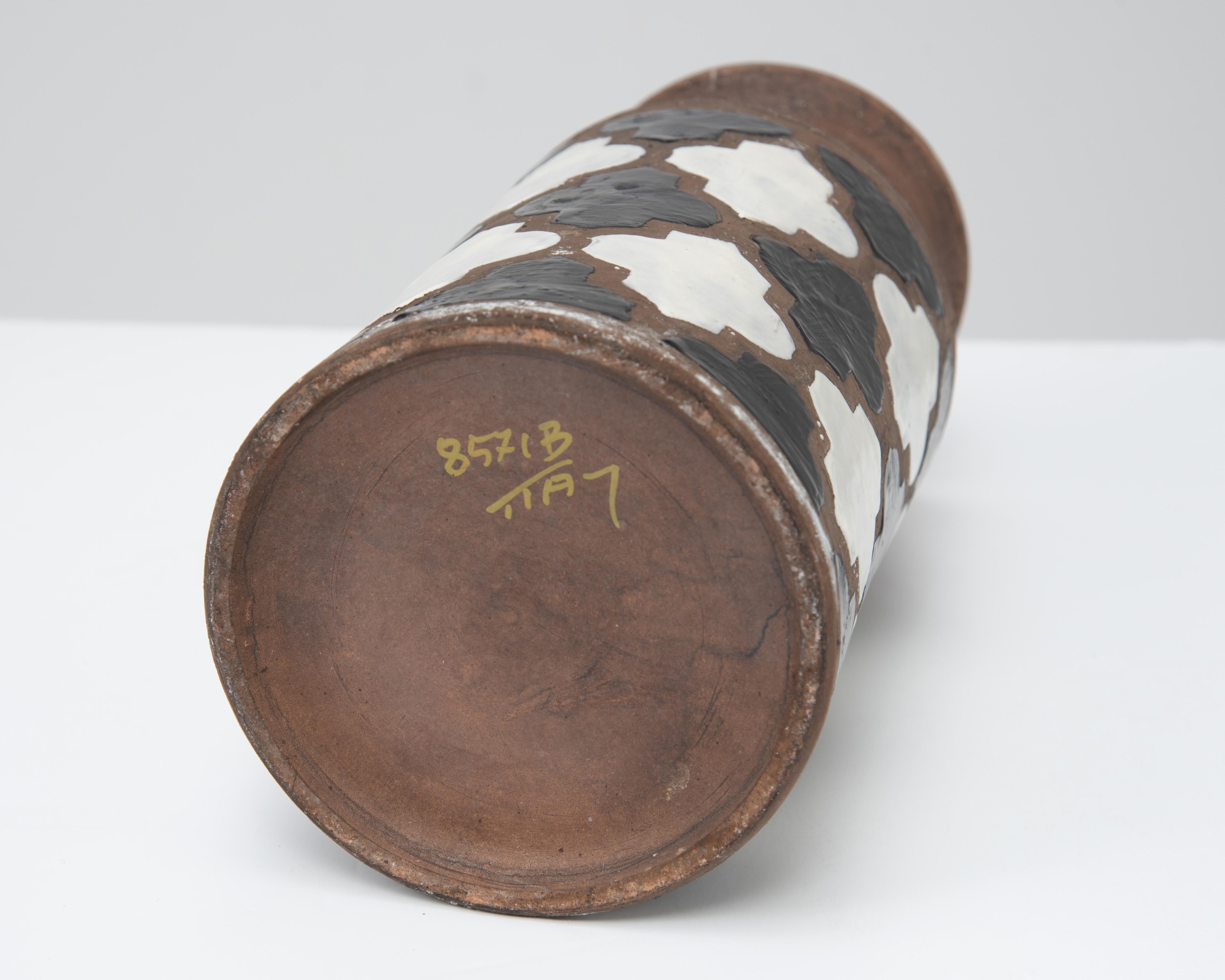 Aldo Londi Bitossi Mid Century Hand Thrown Vase Raymor 8571b Italien im Angebot 3