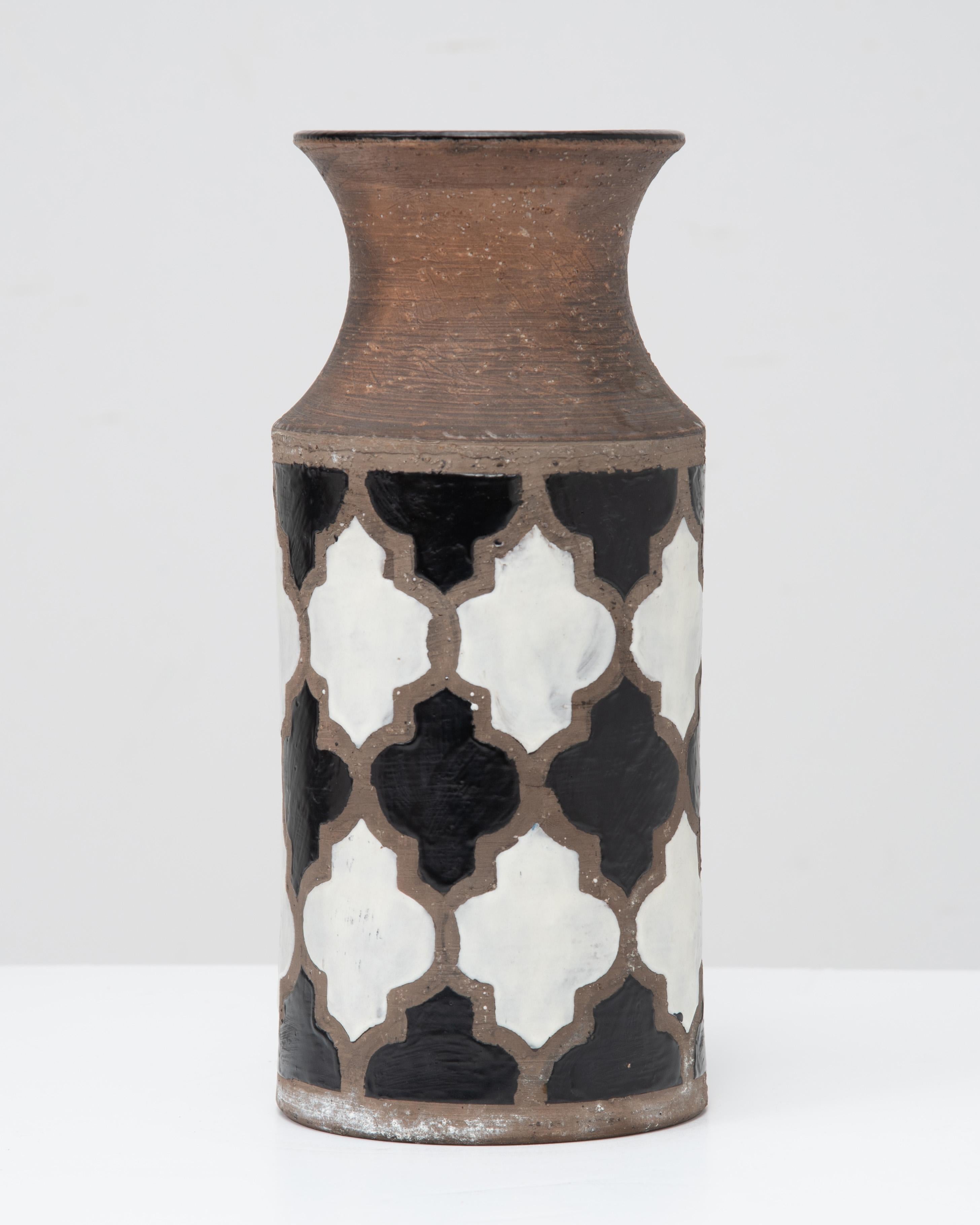 Aldo Londi Bitossi Mid Century Hand Thrown Vase Raymor 8571b Italien (Italienisch) im Angebot