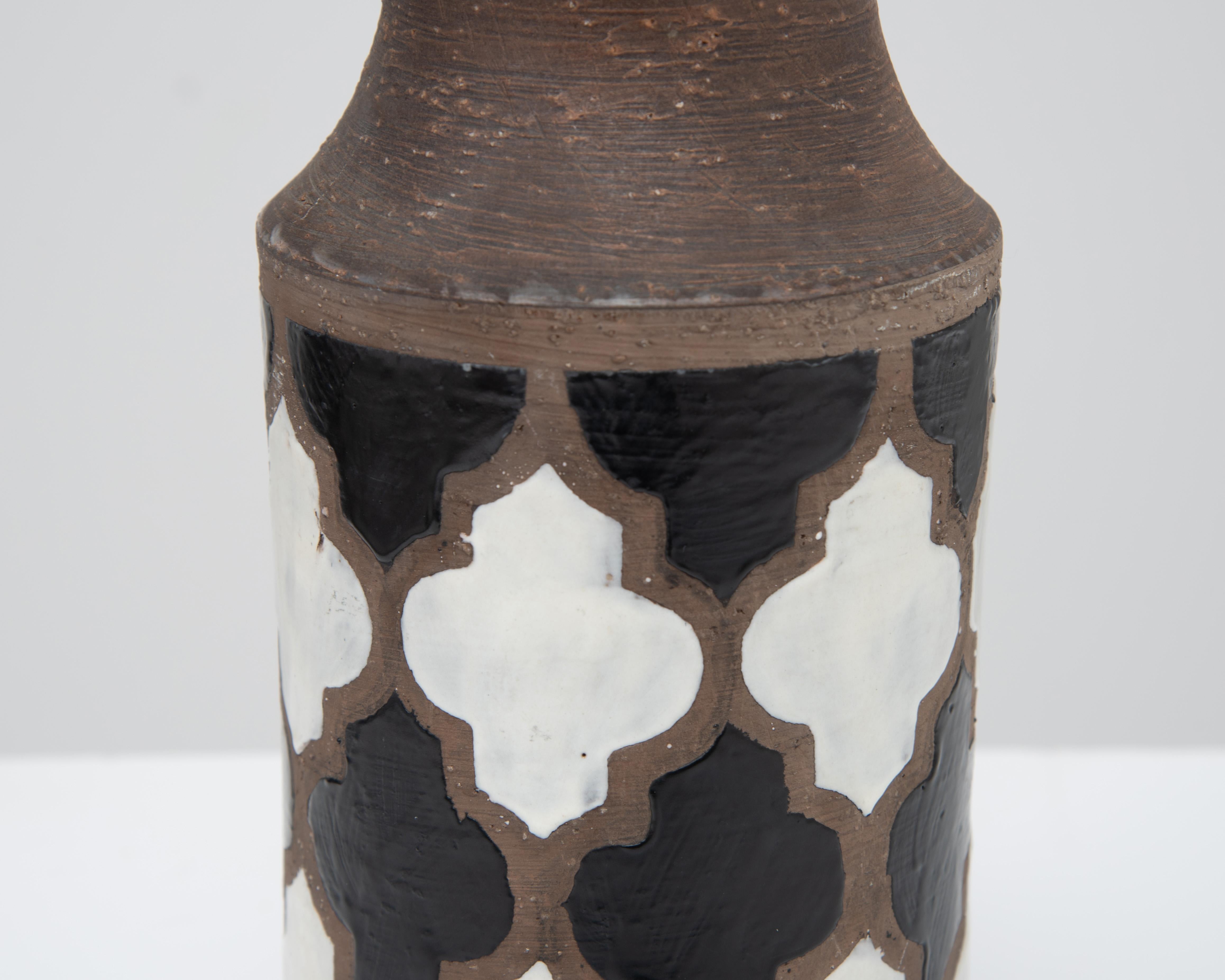 Aldo Londi Bitossi Mid Century Hand Thrown Vase Raymor 8571b Italien im Angebot 1