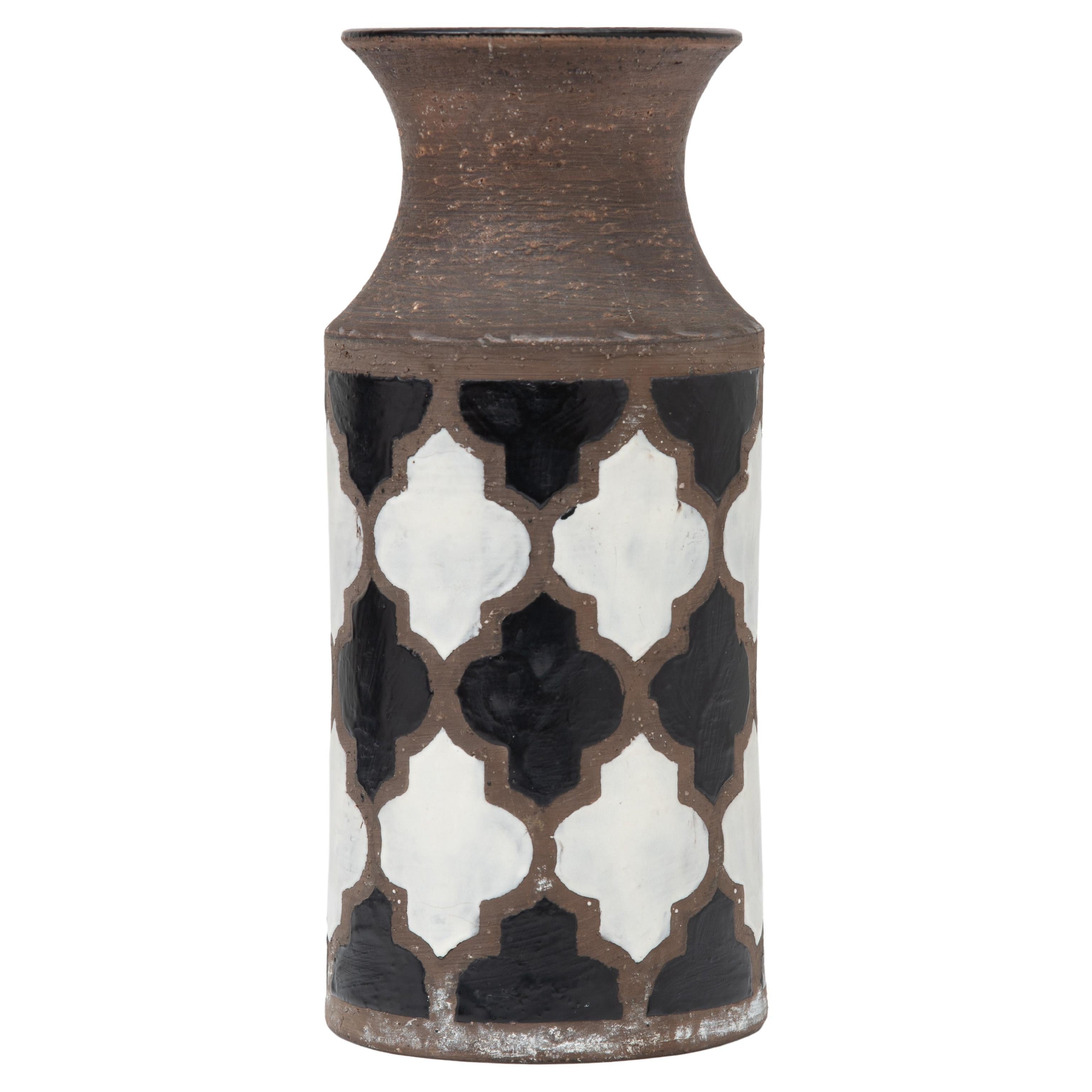 Aldo Londi Bitossi Mid Century Hand Thrown Vase Raymor 8571b Italy