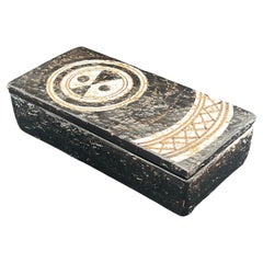 Aldo Londi Bitossi Mid Century Italian Ceramic Box for Rosenthal Netter
